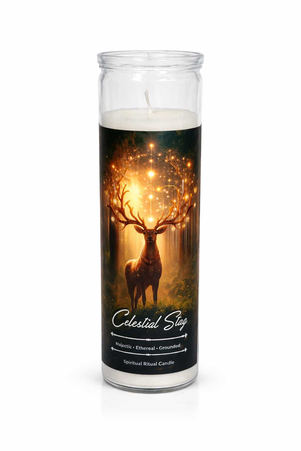 Celestial Stag Spiritual Ritual Jar Candle New Arrivals VD Importers Inc.