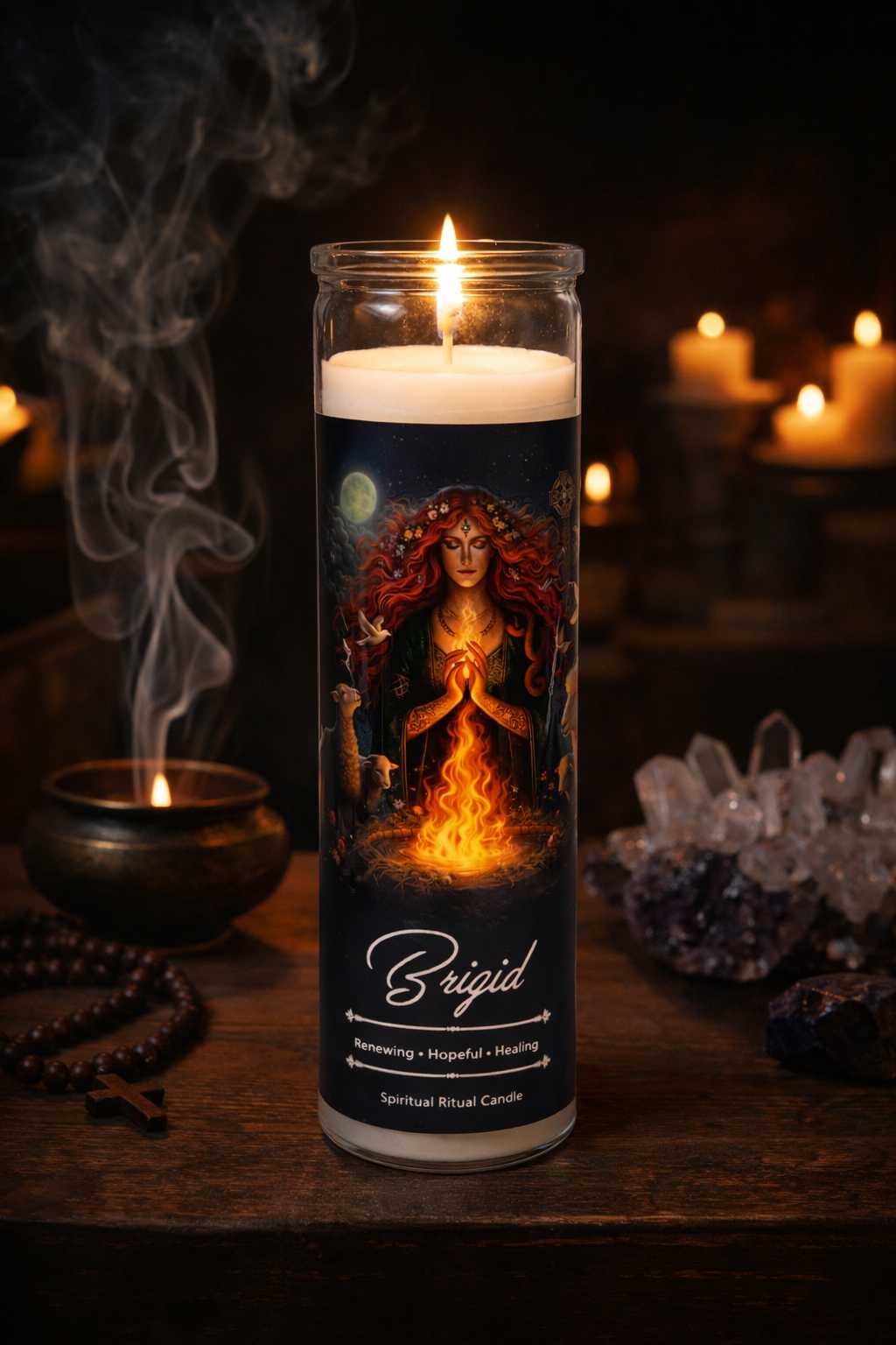 Brigid Spiritual Ritual Jar Candle New Arrivals VD Importers Inc.