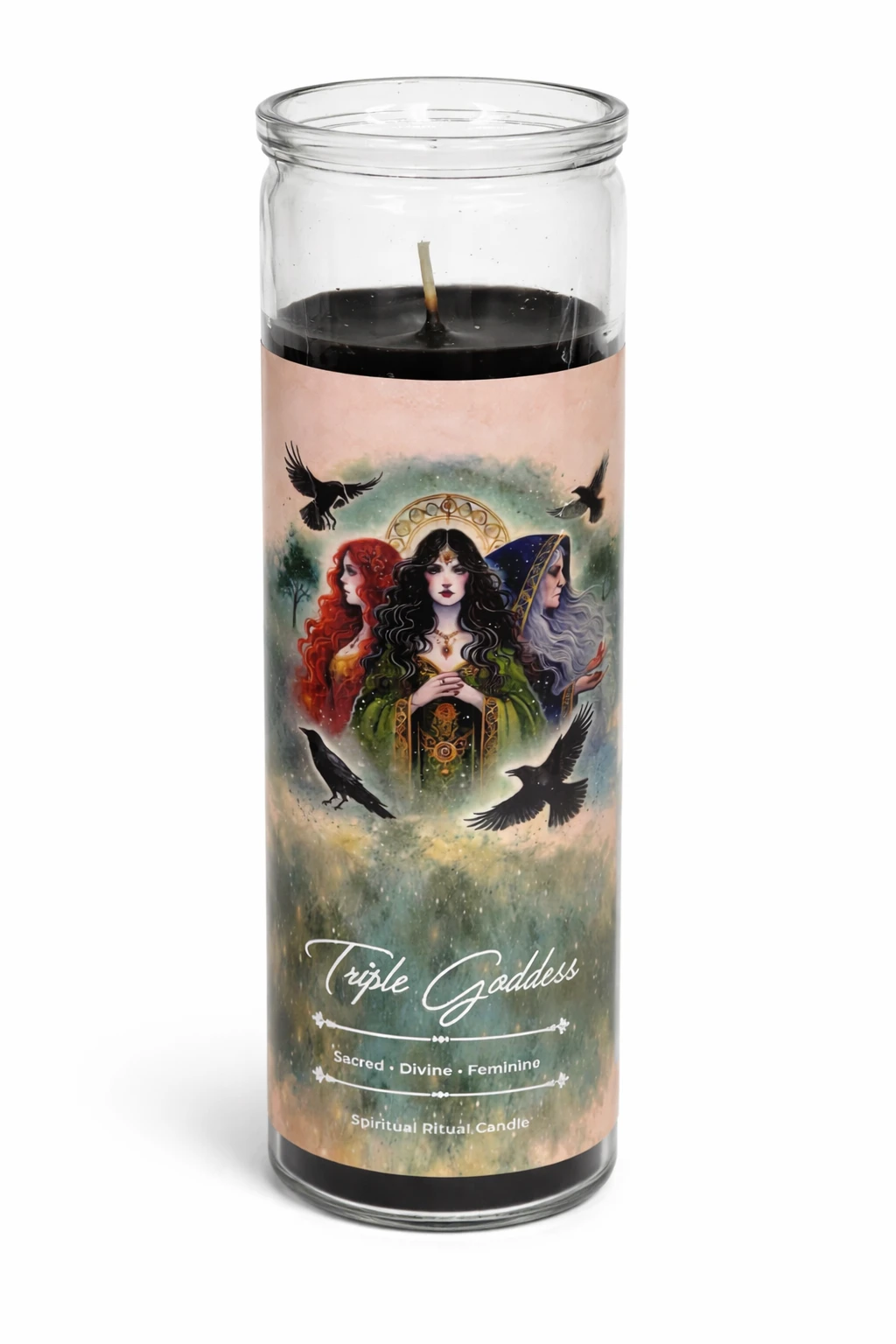 Triple Goddess Ritual Jar Candle