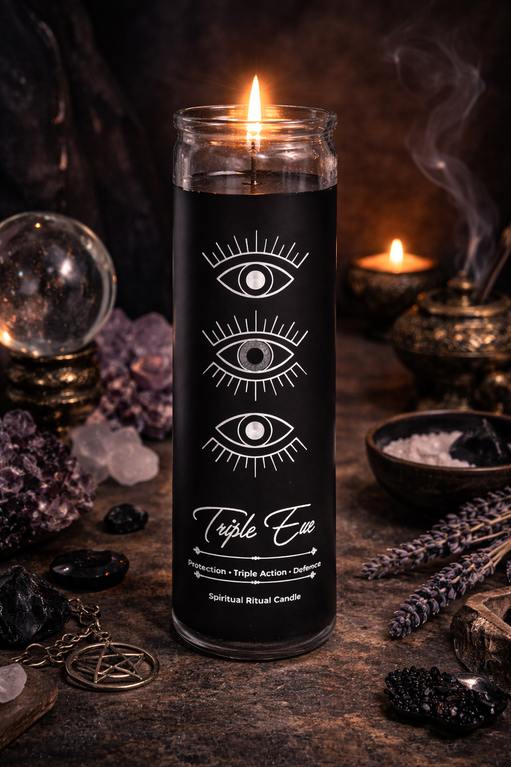 Triple Eye Ritual Jar Candle