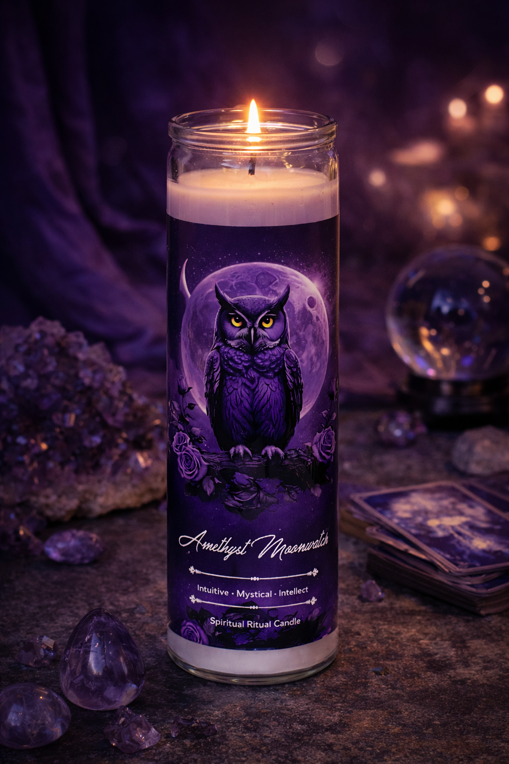 Amethyst Moonwatch Ritual Jar Candle