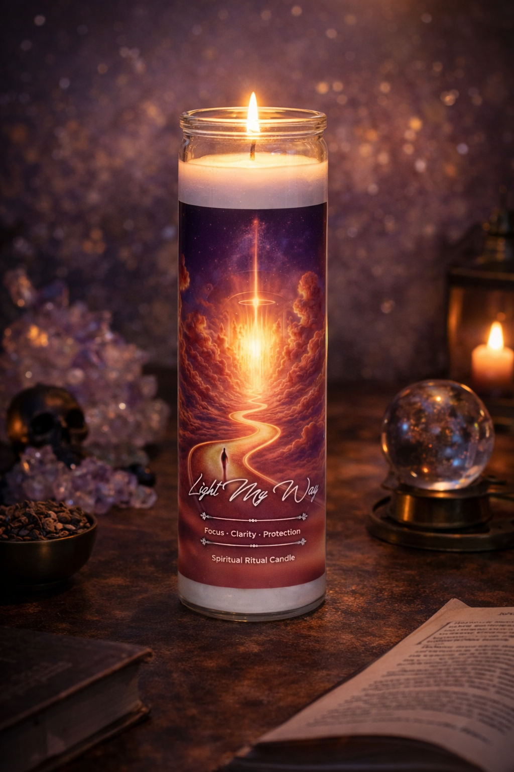Light my way Ritual Jar Candle