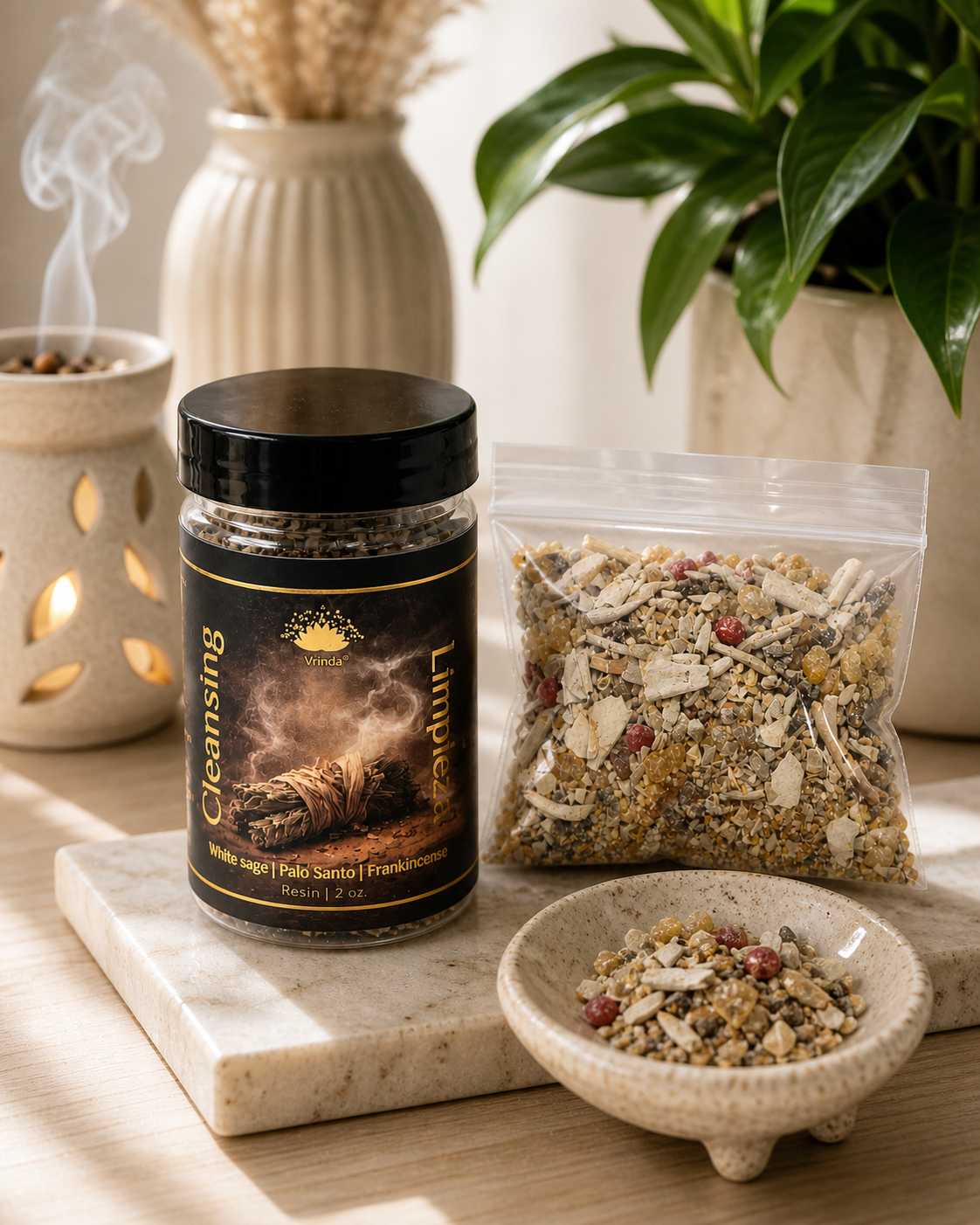 Cleansing Ritual Resin blend with herbs 2 oz New Arrivals VD Importers Inc.