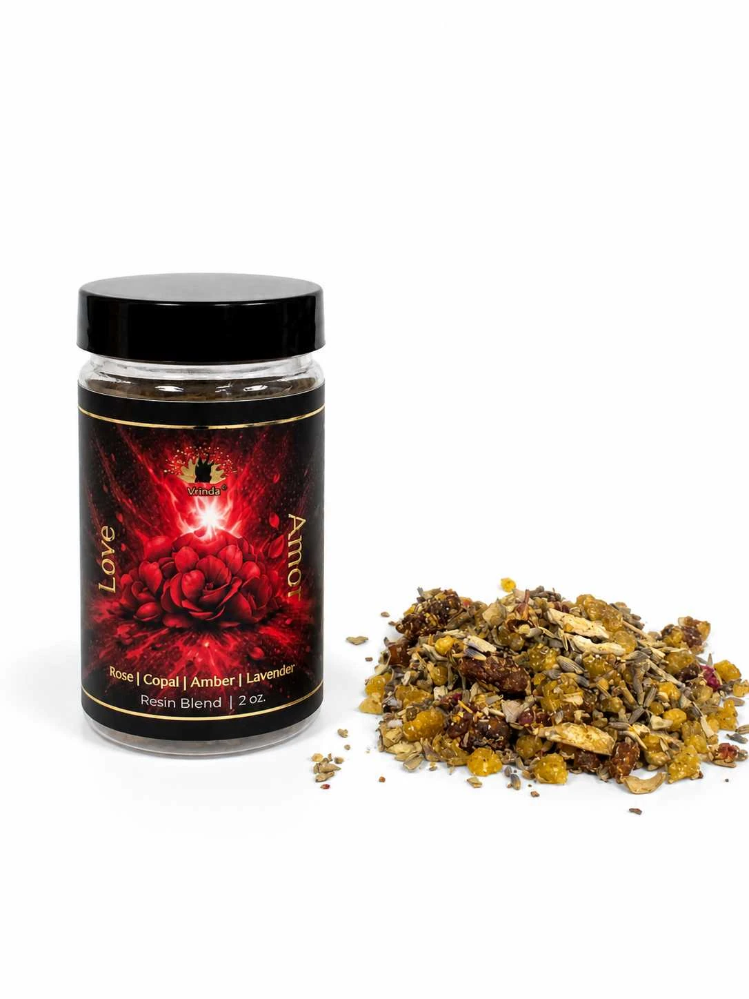 Love Ritual Resin Blend with herbs 2 oz