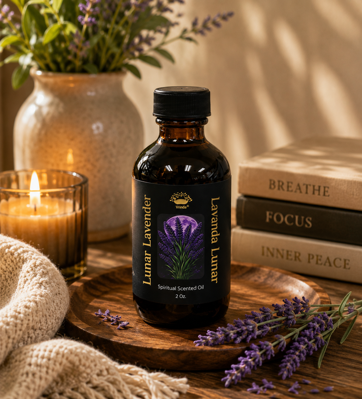 Lunar Lavender Spiritual Scented Oil 2 oz.