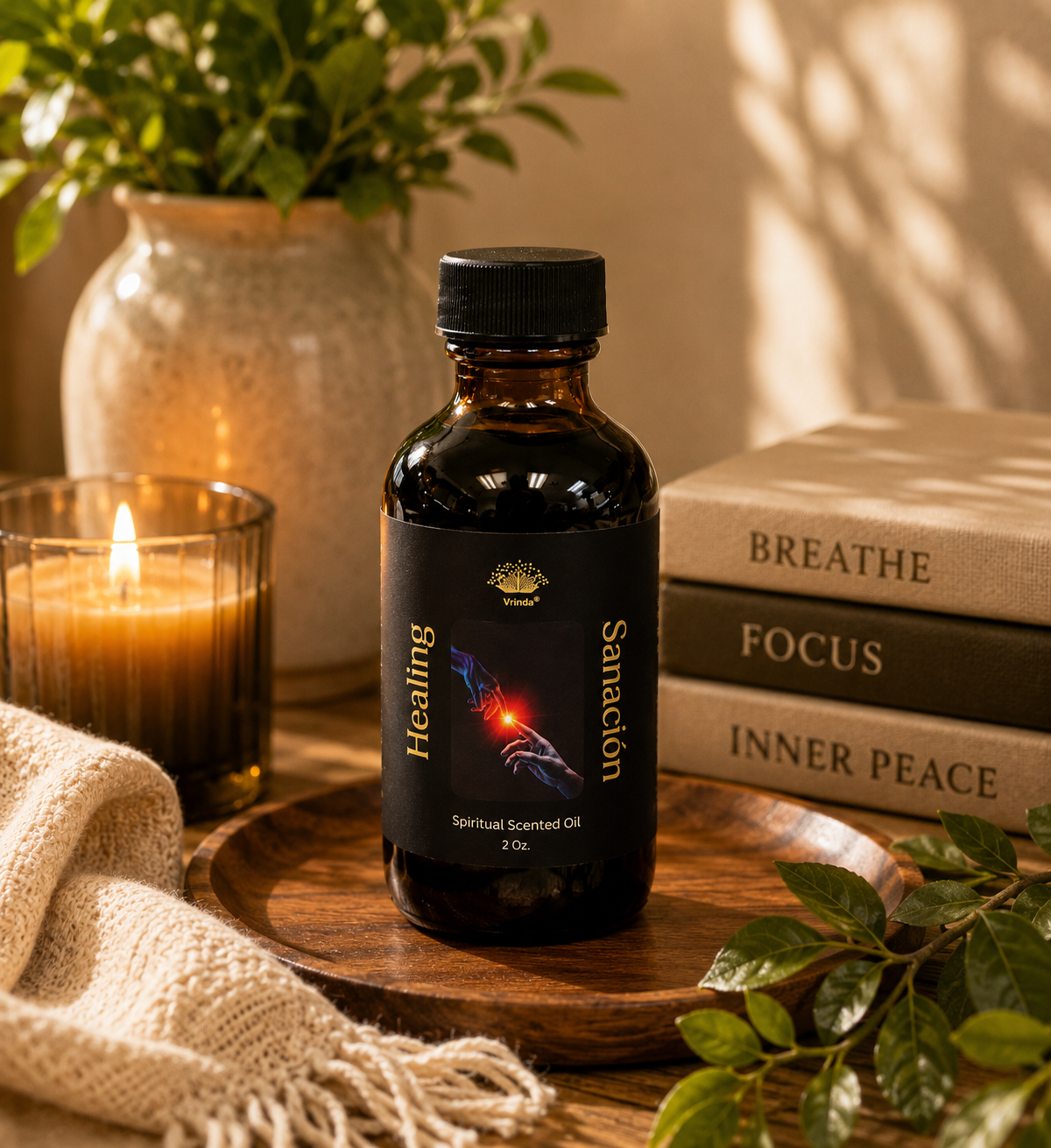Healing Spiritual Scented Oil 2 oz.