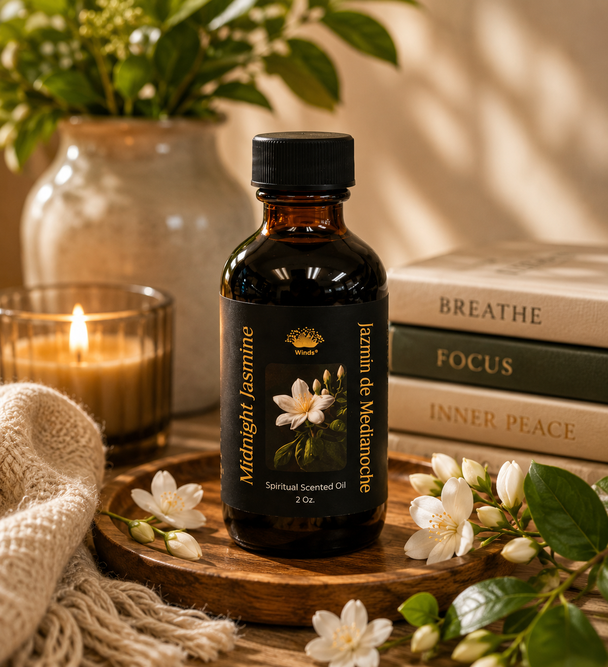 Midnight Jasmine Spiritual Scented Oil 2 oz.