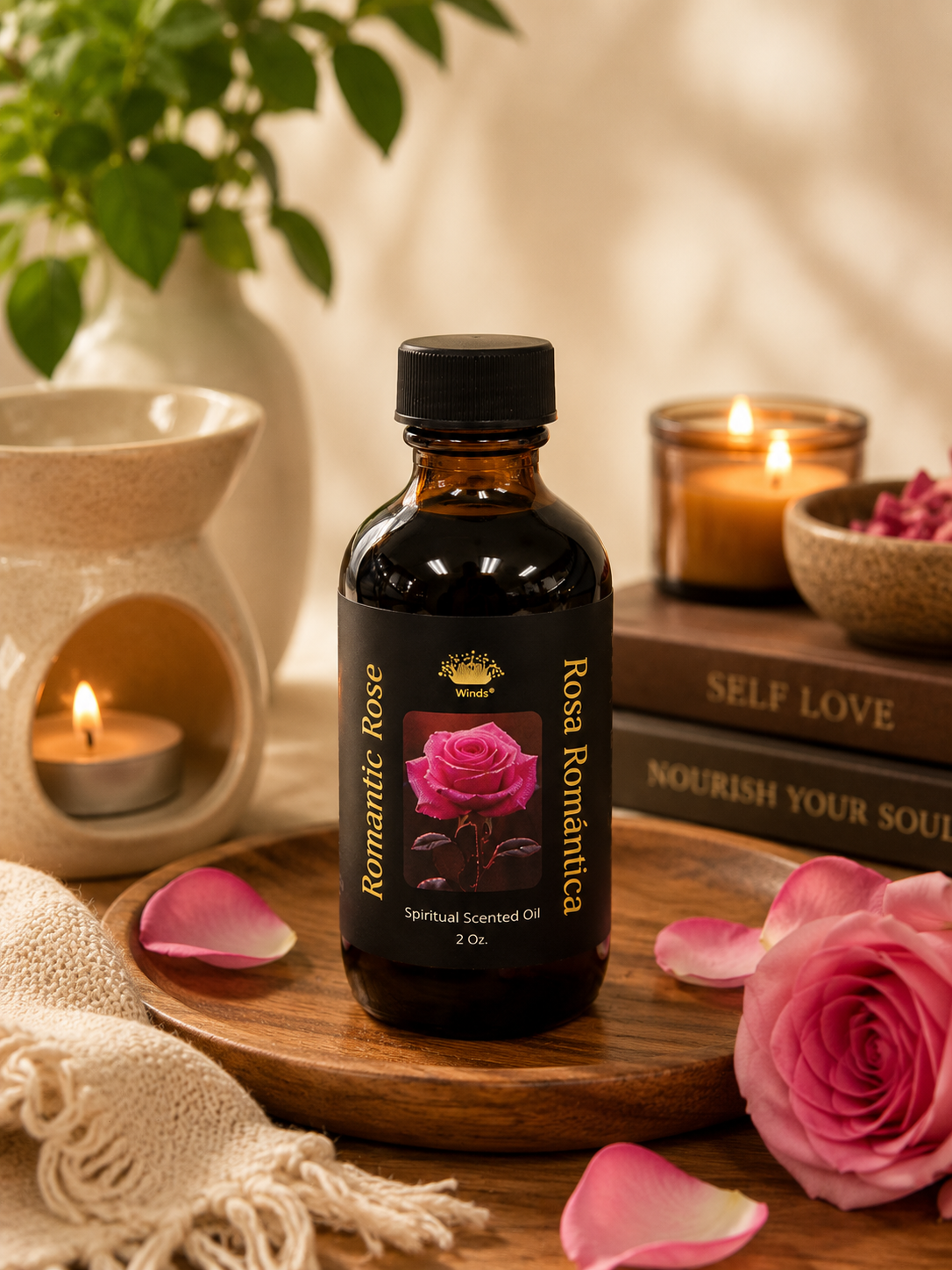 Romantic Rose Spiritual Scented Oil 2 oz.