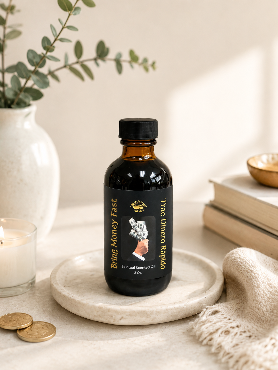 Bring Money fast Spiritual Scented Oil 2 oz