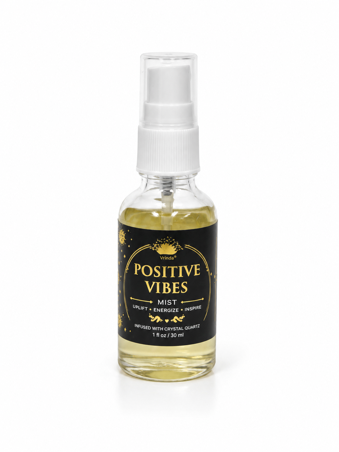  Positive Vibes Air Freshener with Clear Quartz Crystal – 30 ml