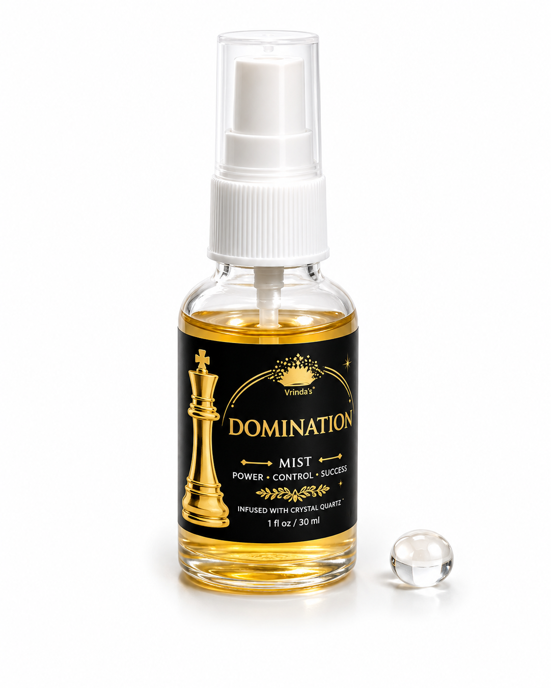 Domination Air Freshener with Clear Quartz Crystal – 30 ml