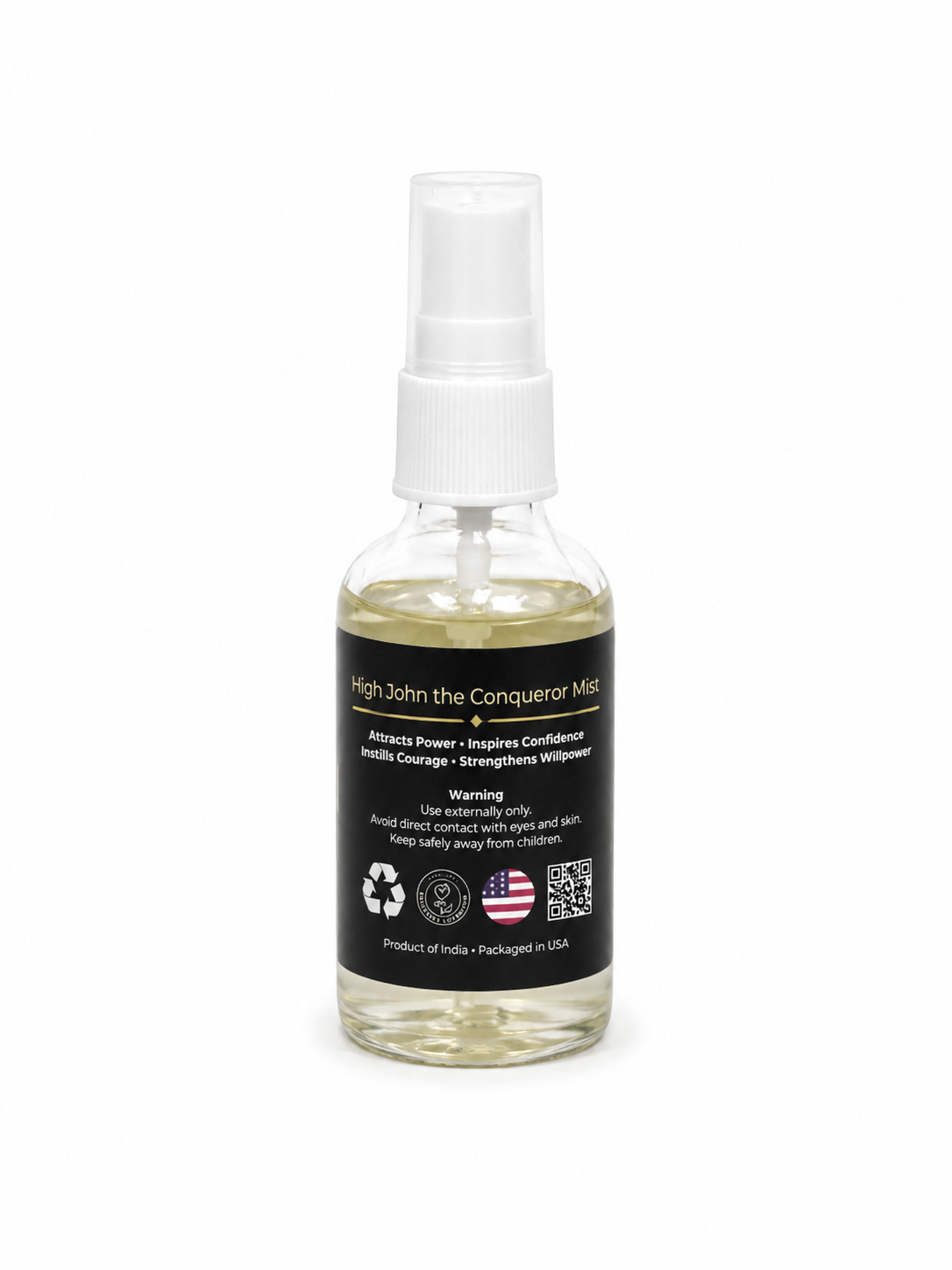 High John the Conqueror Air Freshener with Clear Quartz Crystal – 30 ml