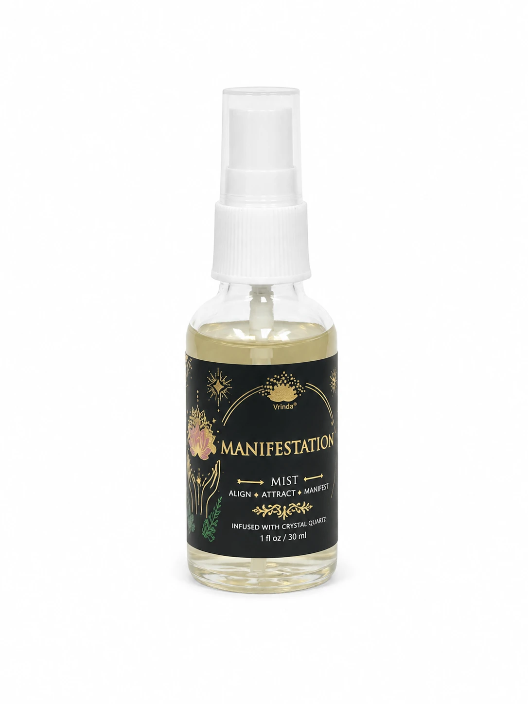 Manifestation Air Freshener with Clear Quartz Crystal