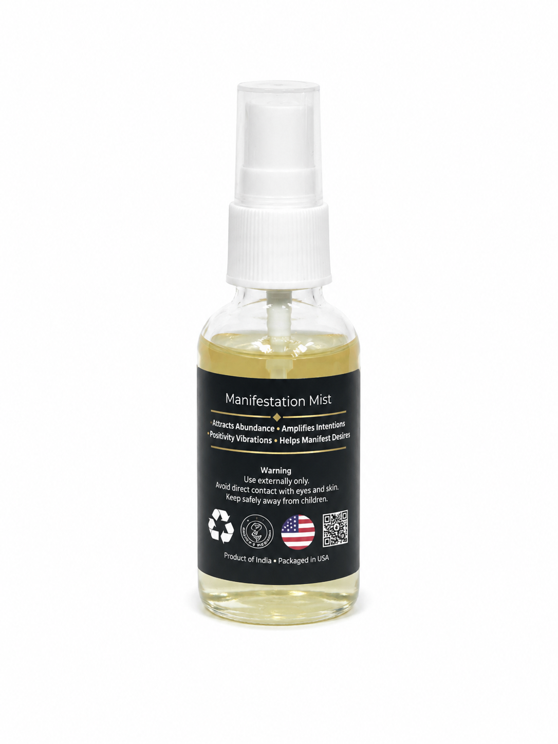 Manifestation Air Freshener with Clear Quartz Crystal