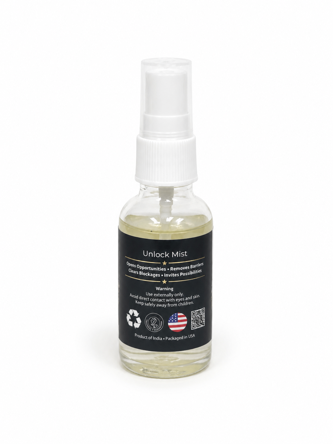 Unlock Air Freshener with Clear Quartz Crystal – 30 ml