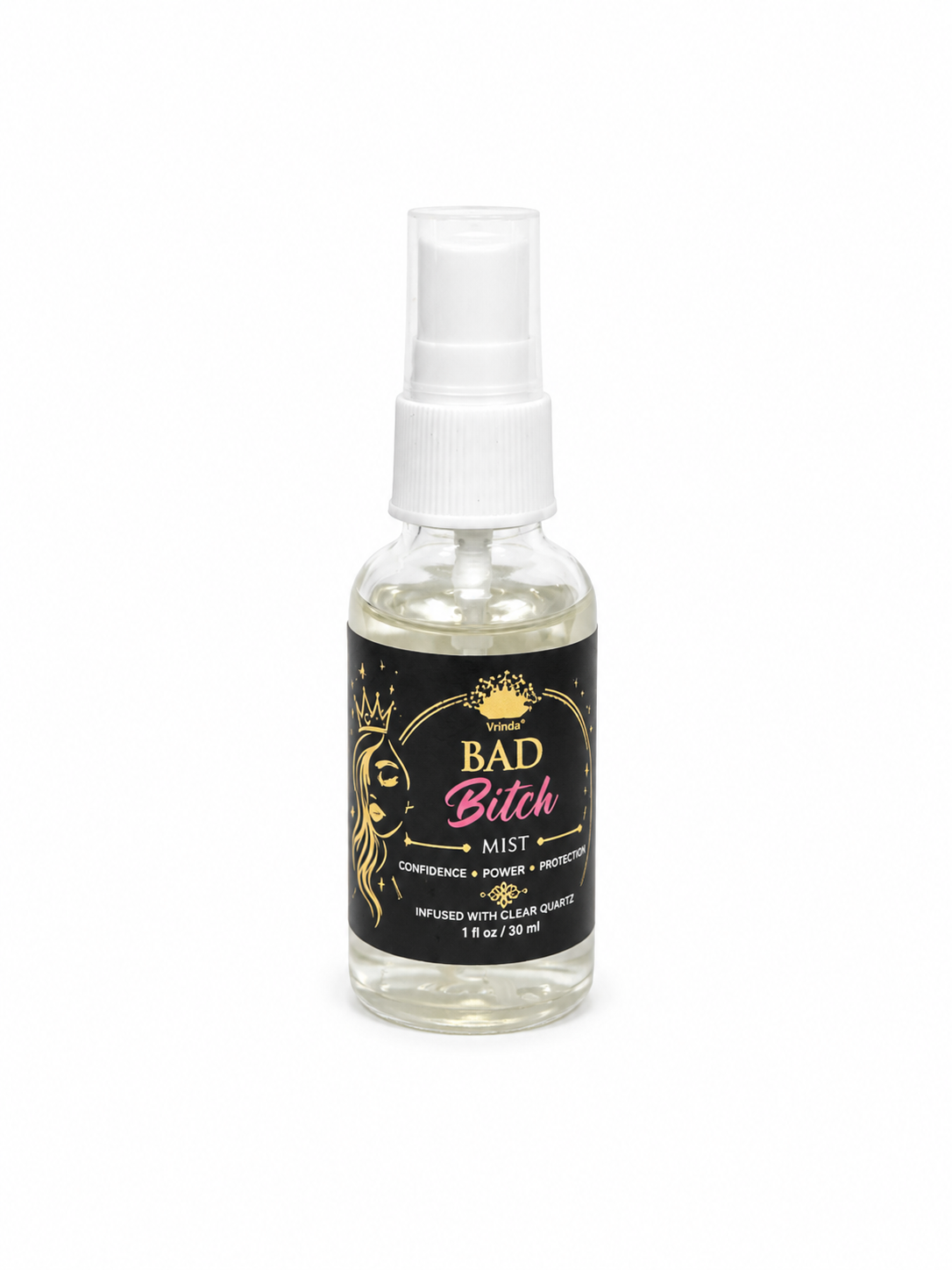 bad Bitch Air Freshener with Clear Quartz Crystal – 30 ml