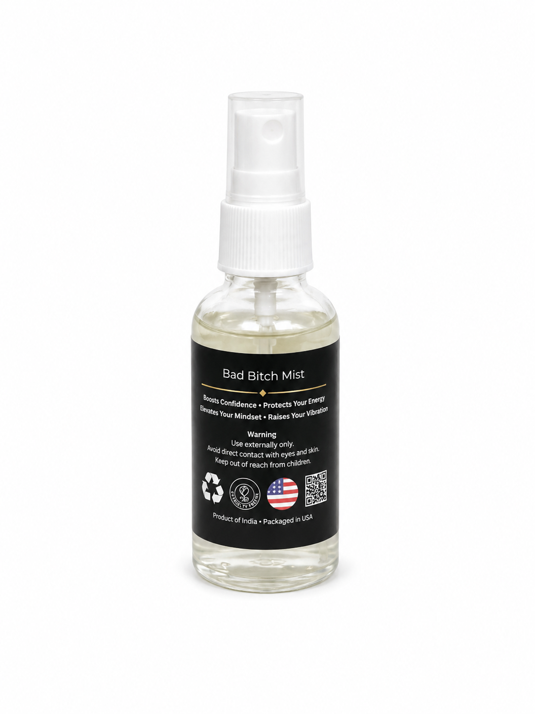 bad Bitch Air Freshener with Clear Quartz Crystal – 30 ml