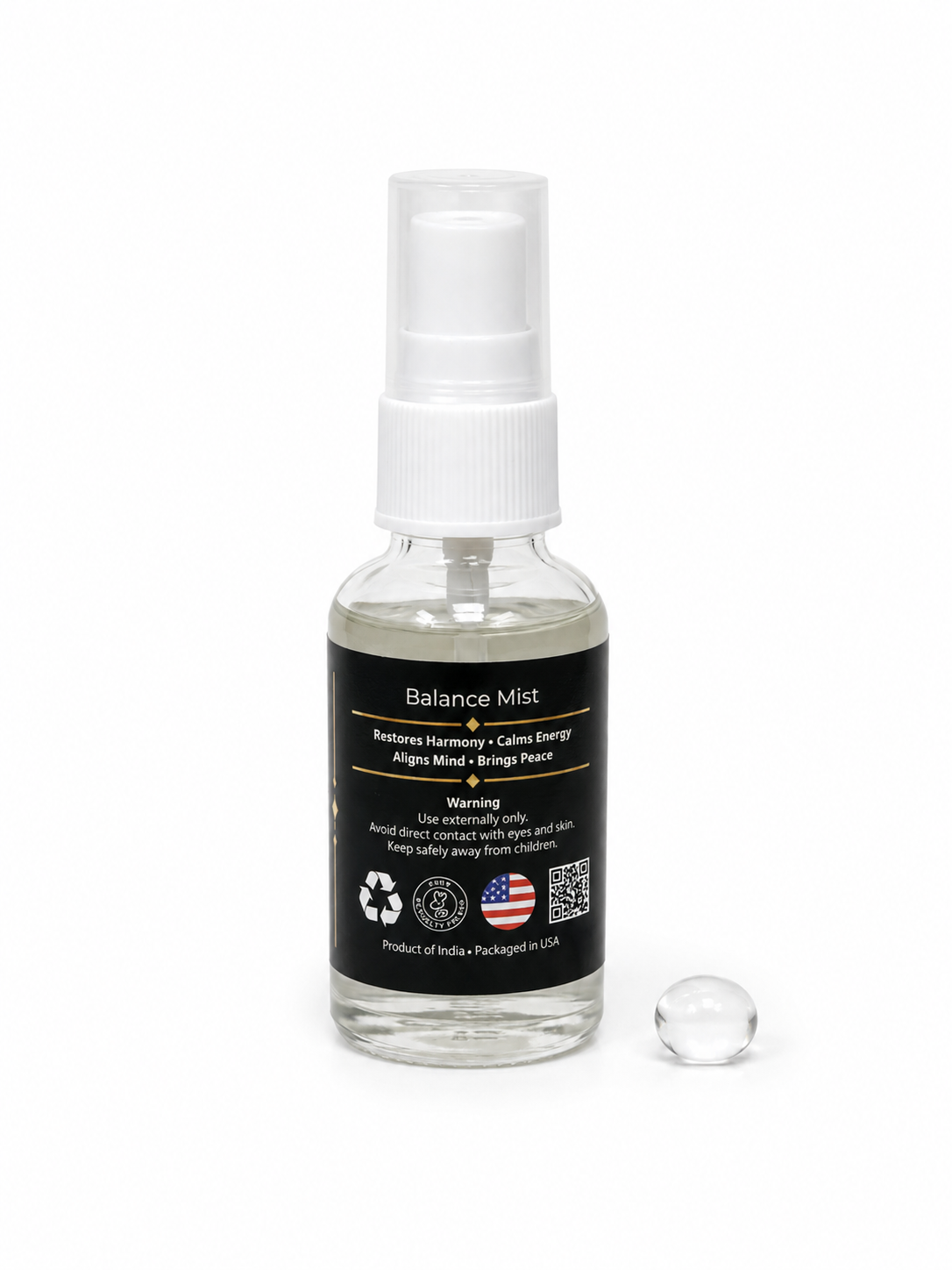 Balance Air Freshener with Clear Quartz Crystal – 30 ml