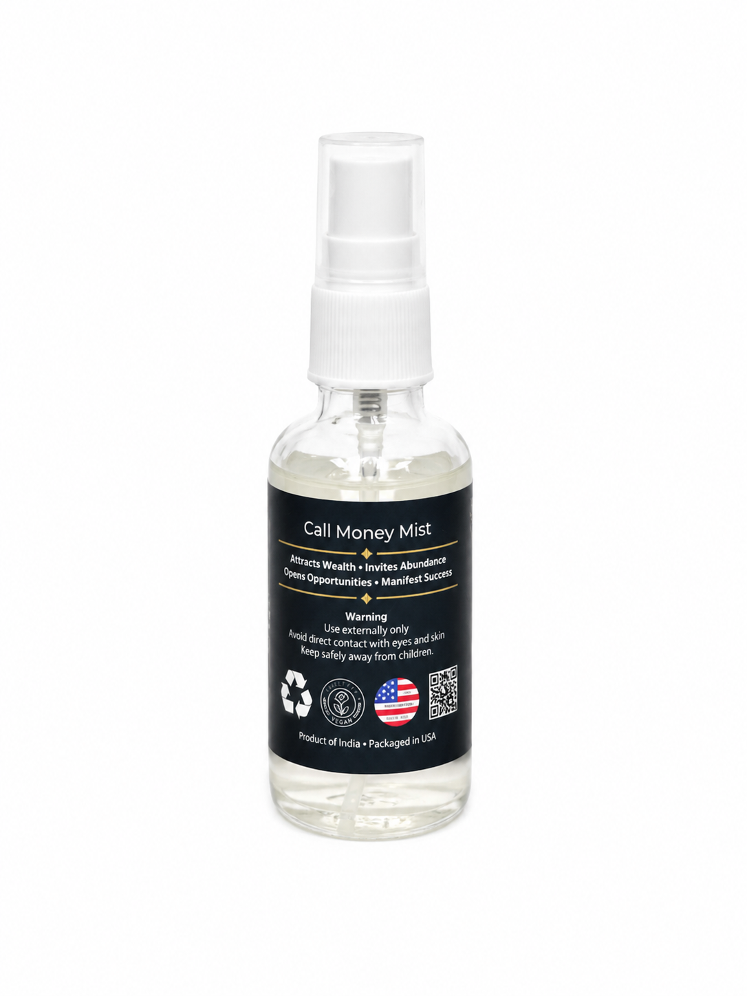 Call Money Air Freshener with Clear Quartz Crystal – 30 ml