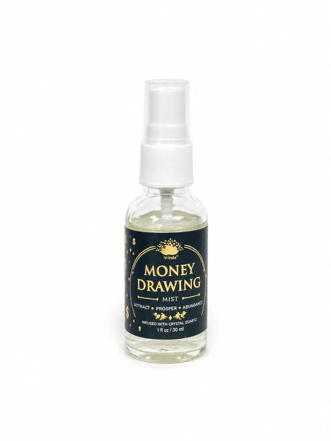 Money Drawing Air Freshener with Clear Quartz Crystal