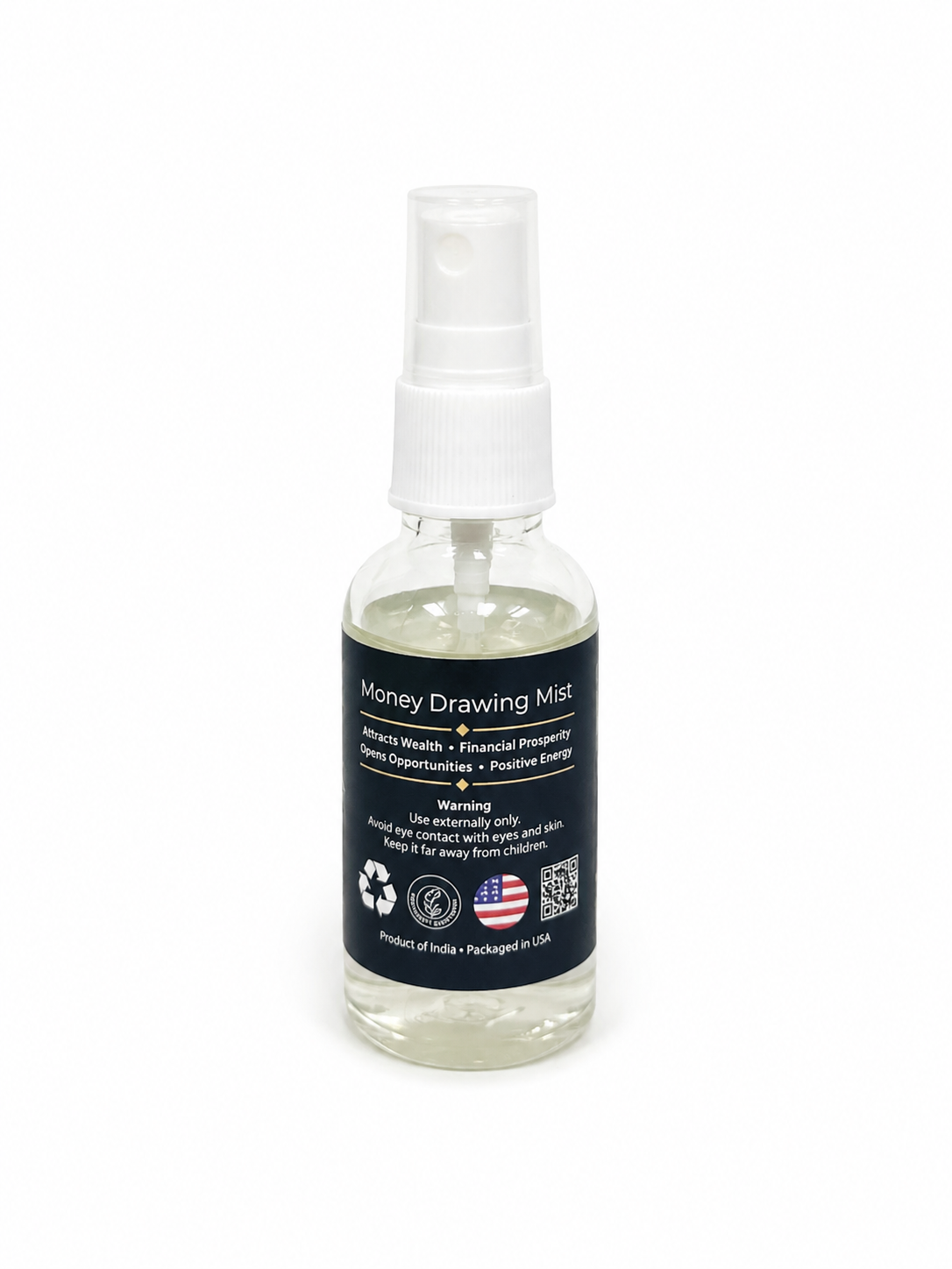 Money Drawing Air Freshener with Clear Quartz Crystal – 30 ml