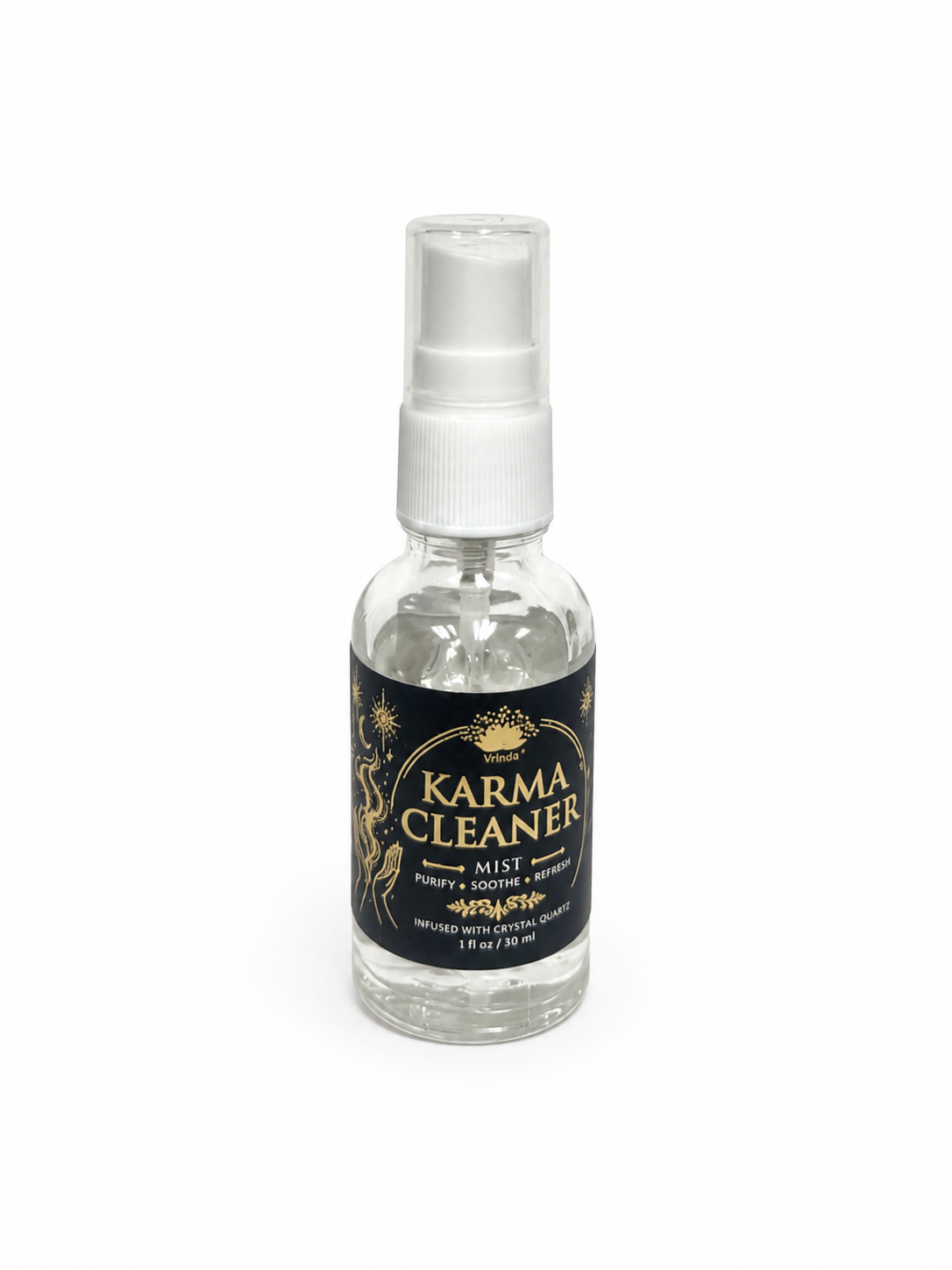 karma Cleaner Air Freshener with Clear Quartz Crystal – 30 ml