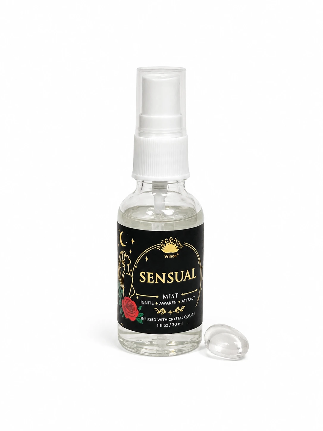 Sensual Air Freshener with Clear Quartz Crystal