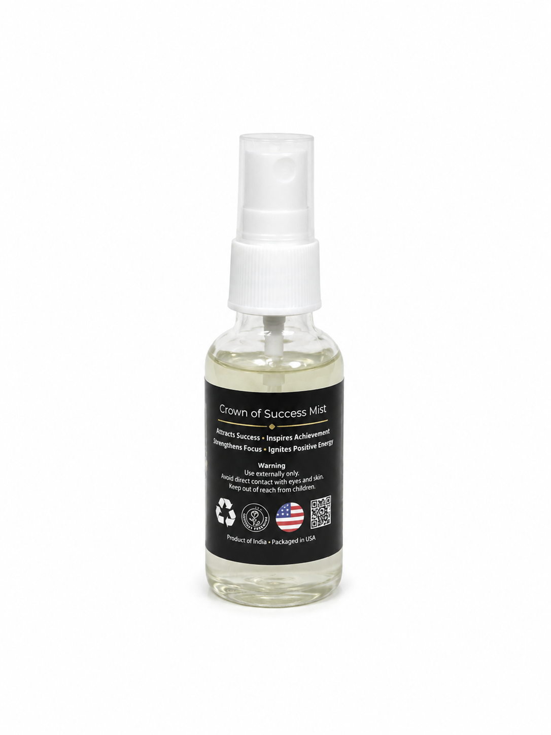 Crown of Success  Air Freshener with Clear Quartz Crystal – 30 ml