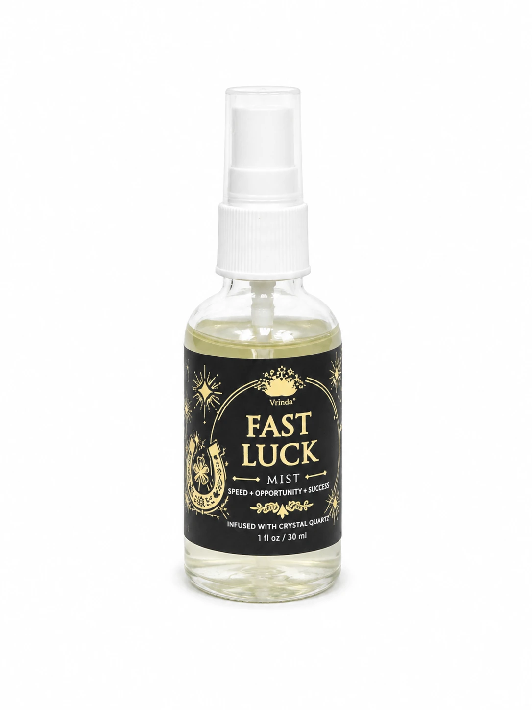 Fast Luck Air Freshener with Clear Quartz Crystal
