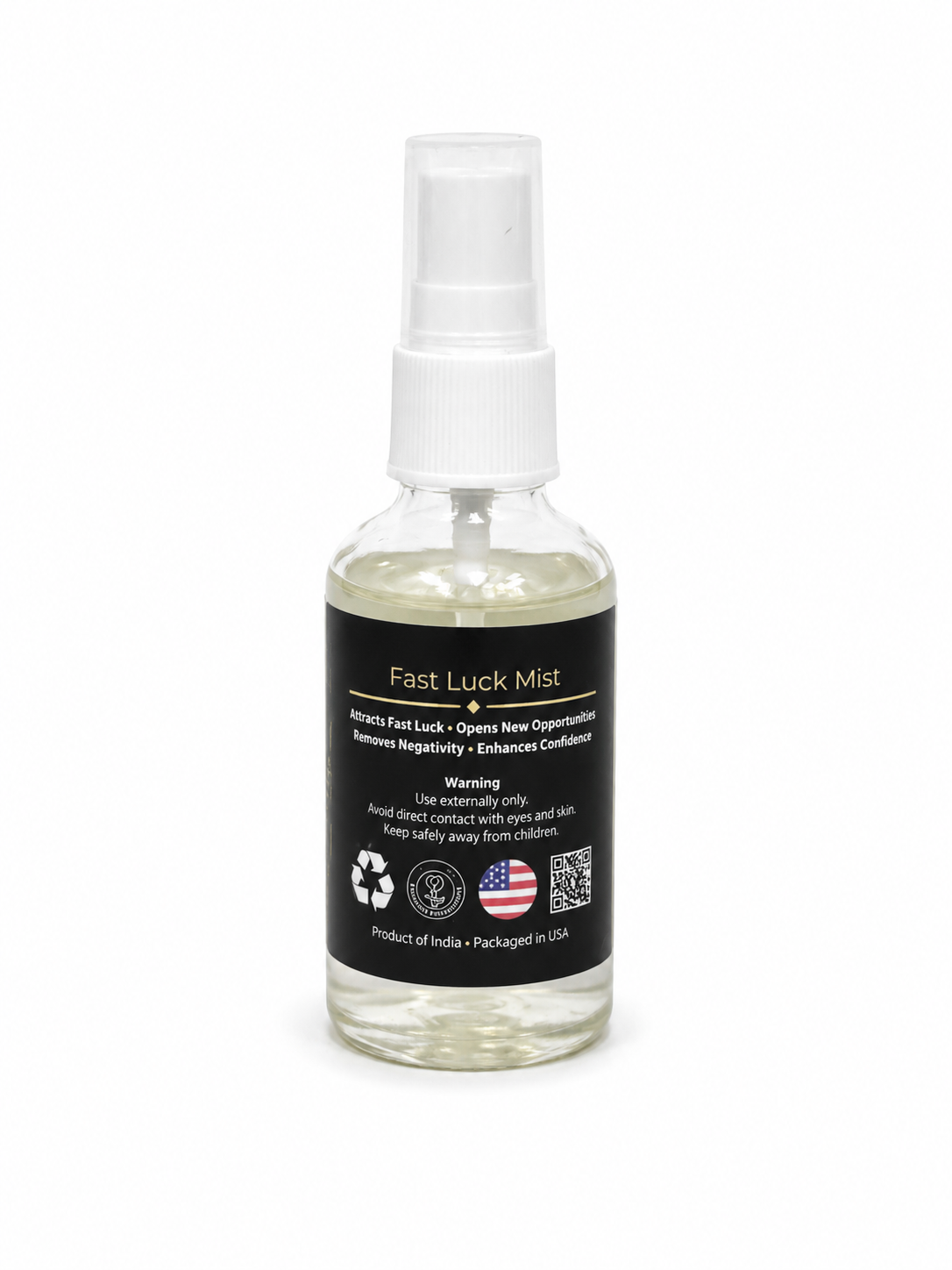 Fast Luck  Air Freshener with Clear Quartz Crystal – 30 ml