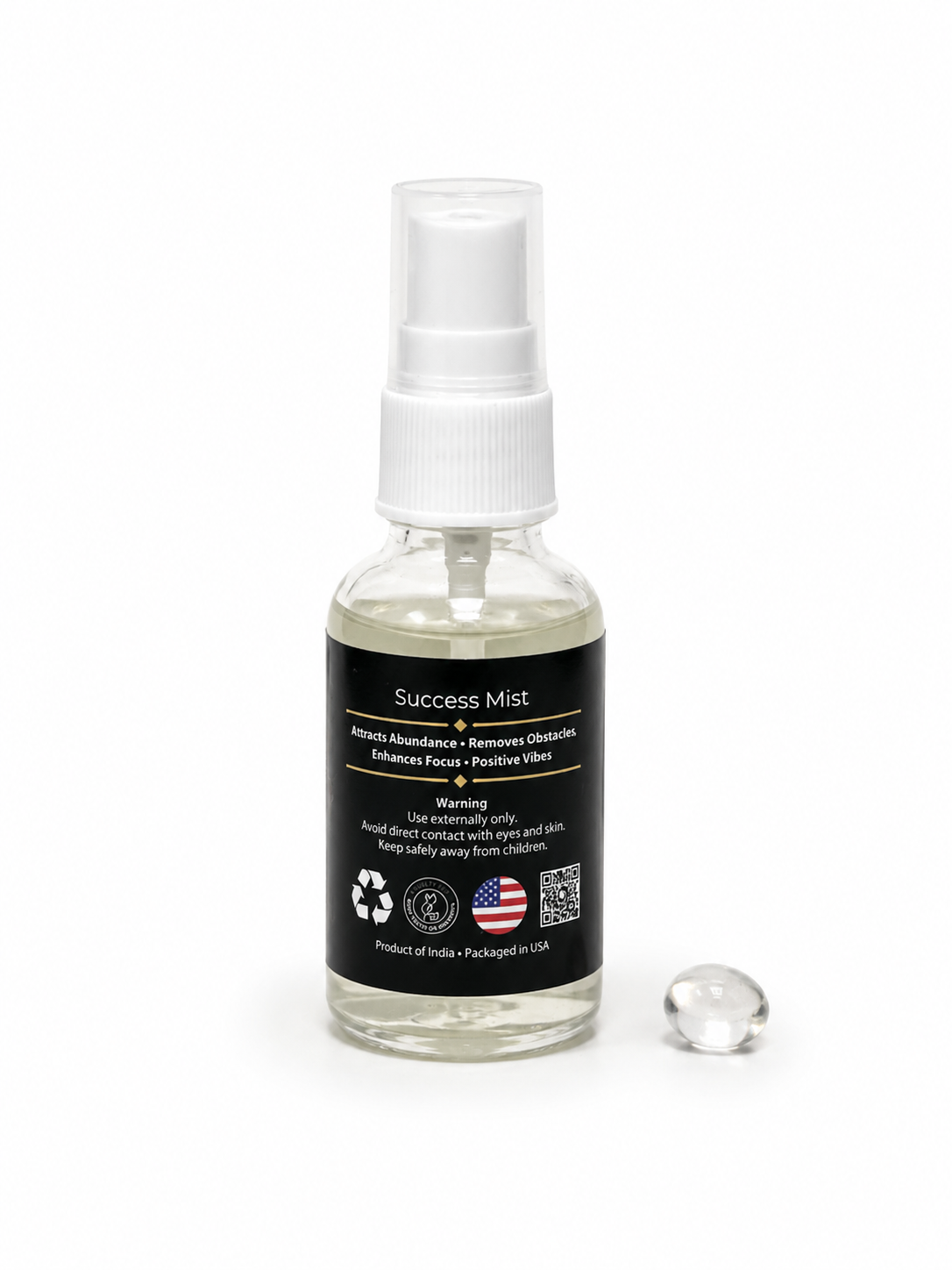 Success Air Freshener with Clear Quartz Crystal
