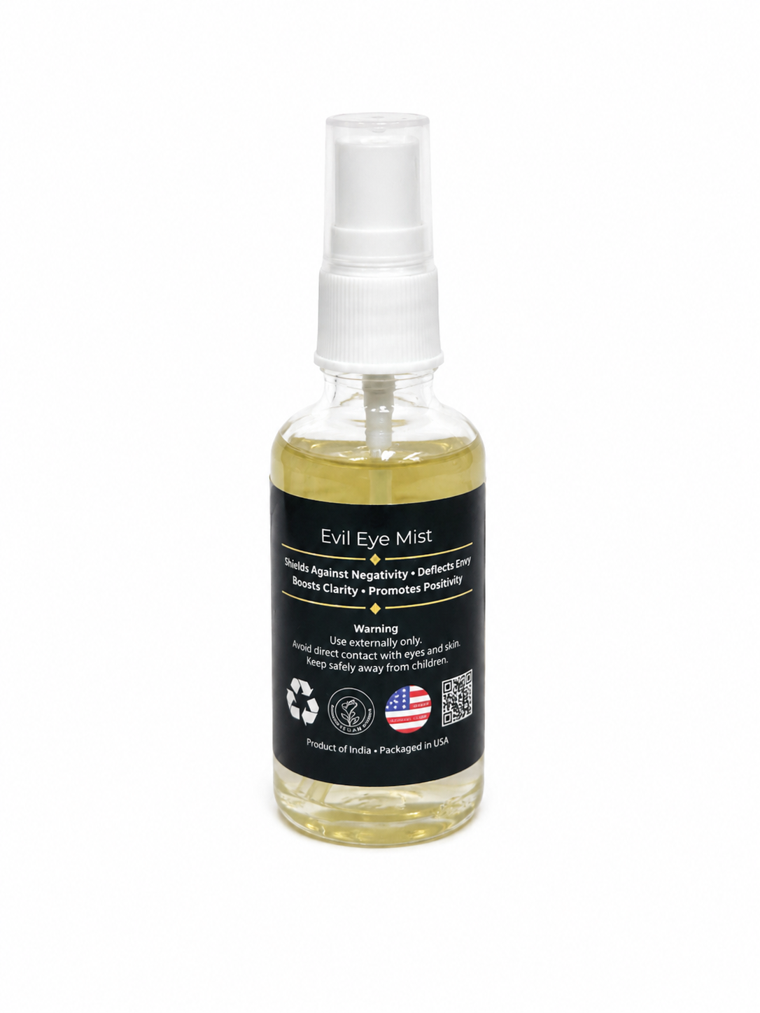 Evil Eye Air Freshener with Clear Quartz Crystal – 30 ml