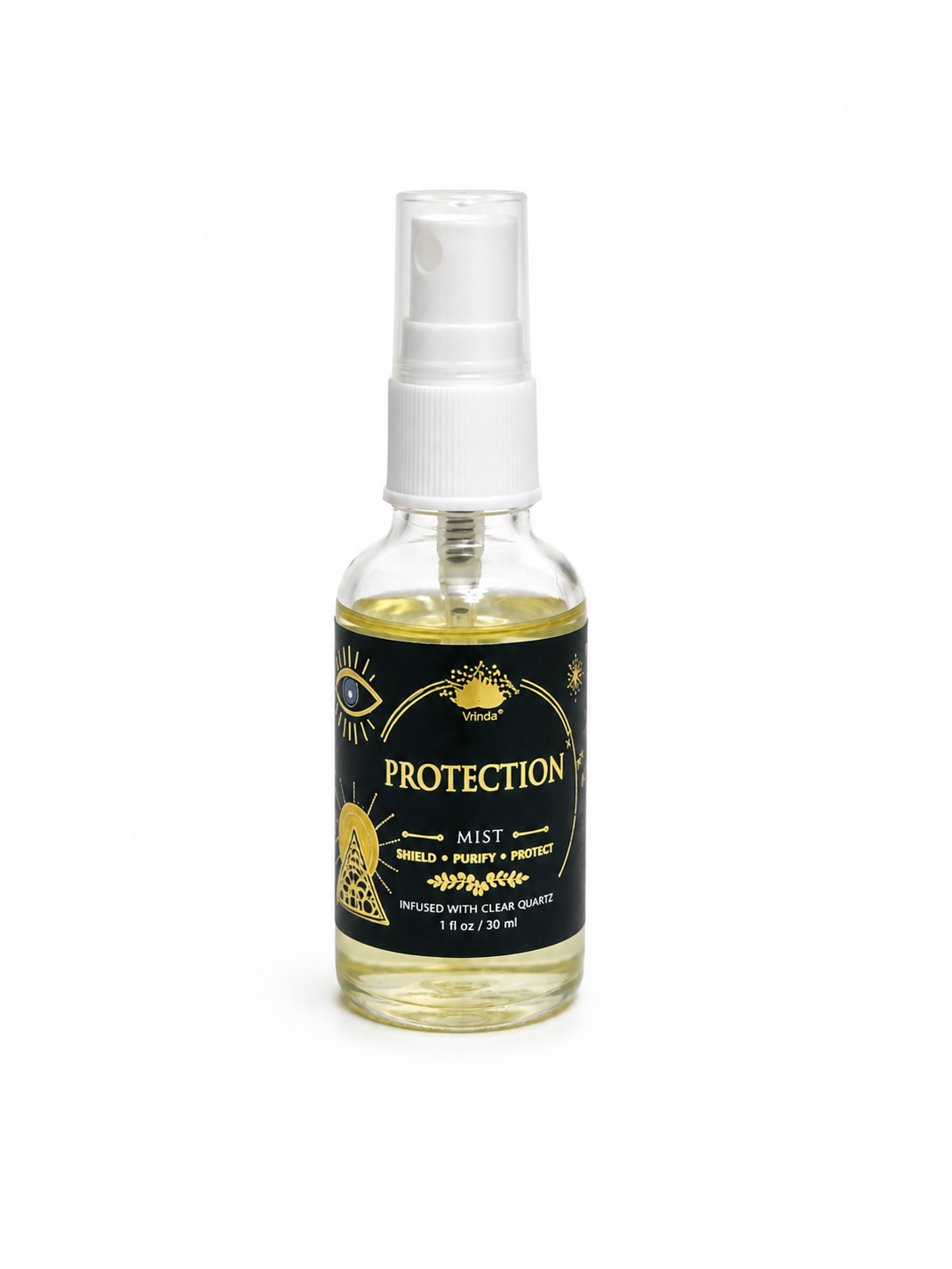 Protection Freshener with Clear Quartz Crystal – 30 ml