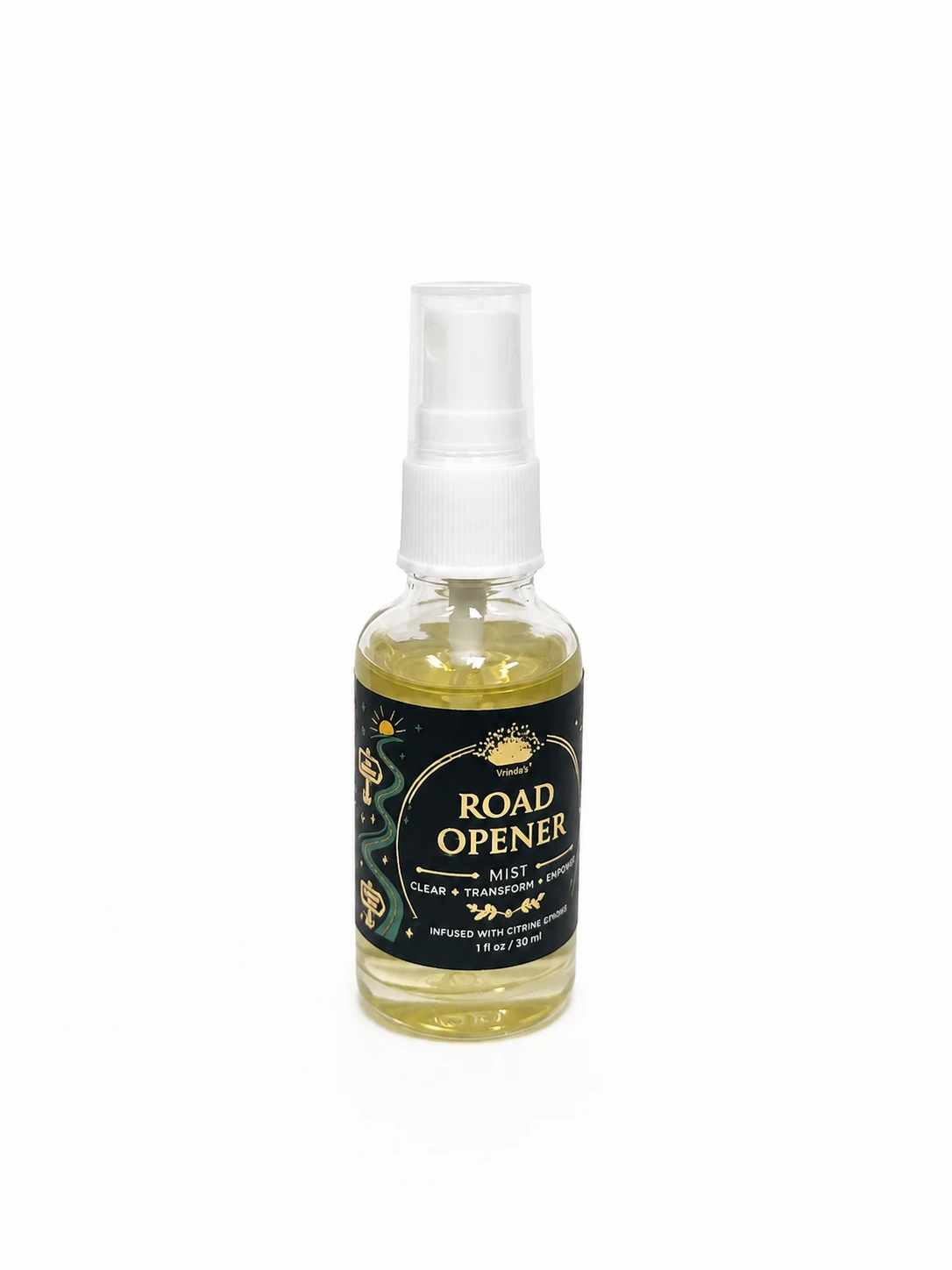 Road Opener Freshener with Clear Quartz Crystal