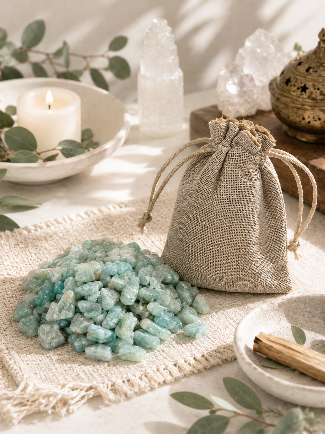 Chips Amazonite  1/2 Pound
