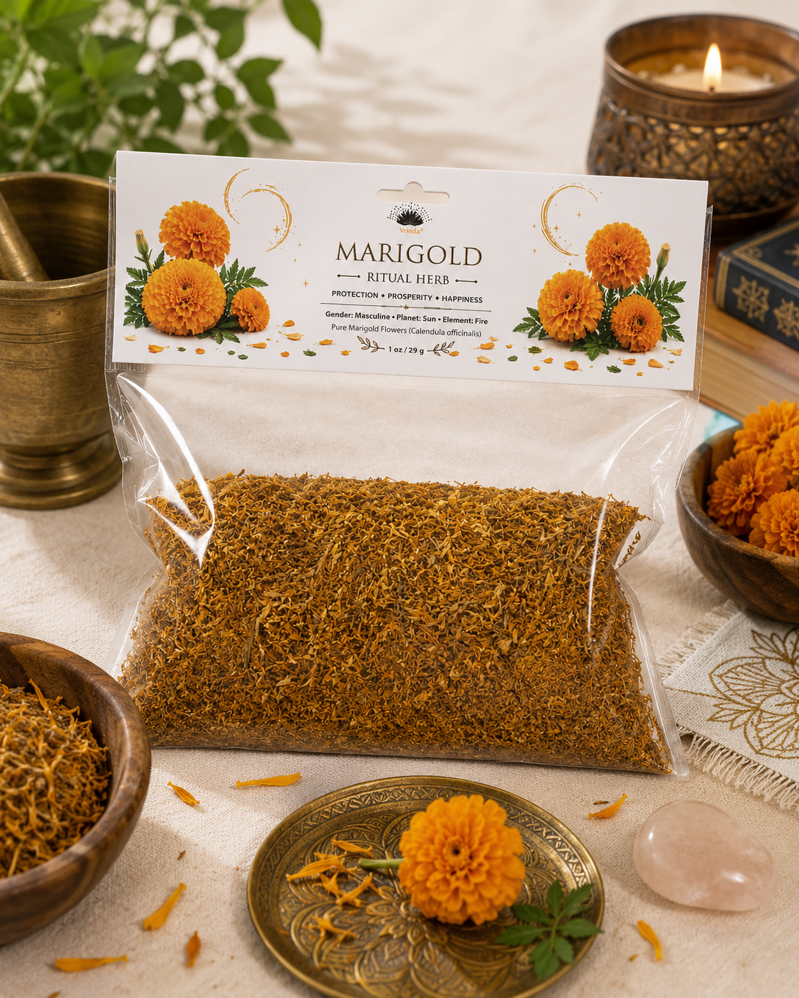 Ritual Herb Marigold flower crushed 1oz