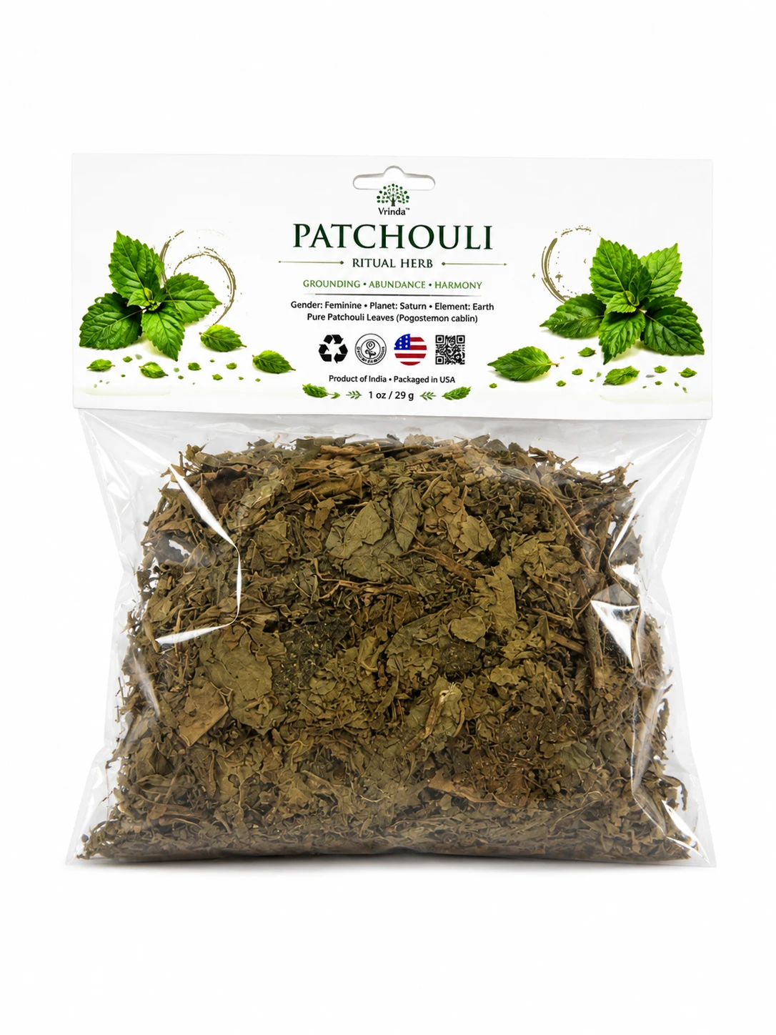 Ritual Herb Patchouli Leaves dried 1oz