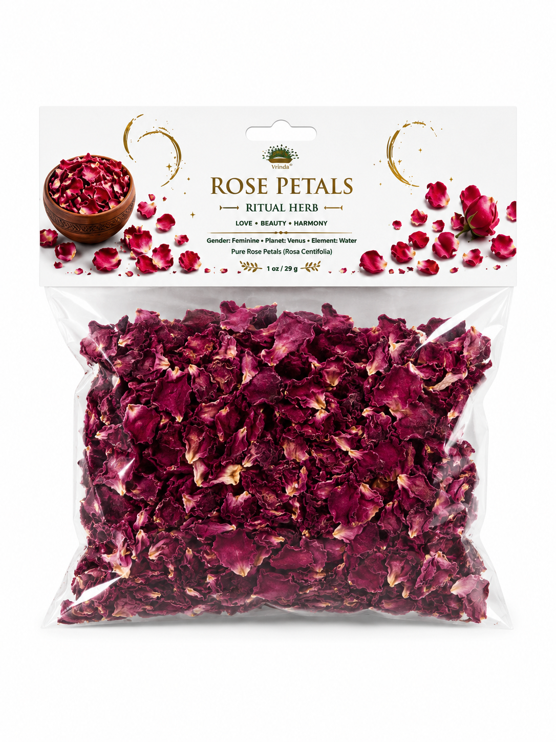 Ritual Herb Rose Petals dried 1oz.