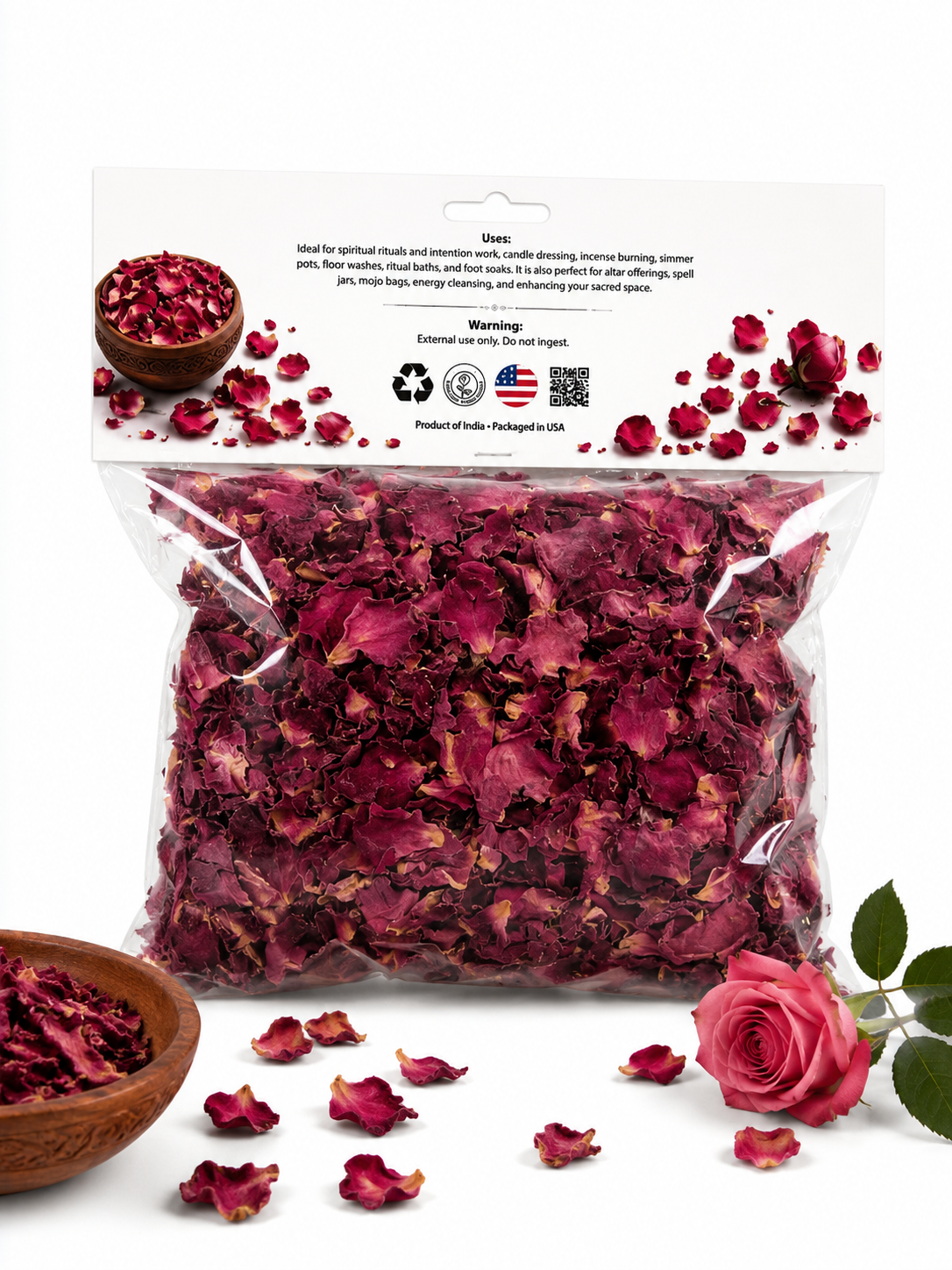 Ritual Herb Rose Petals dried 1oz.