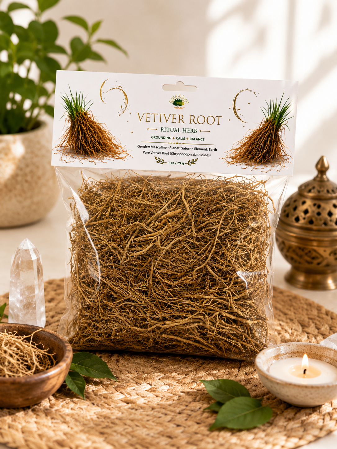 Ritual Herb Vetiver Root 1oz.