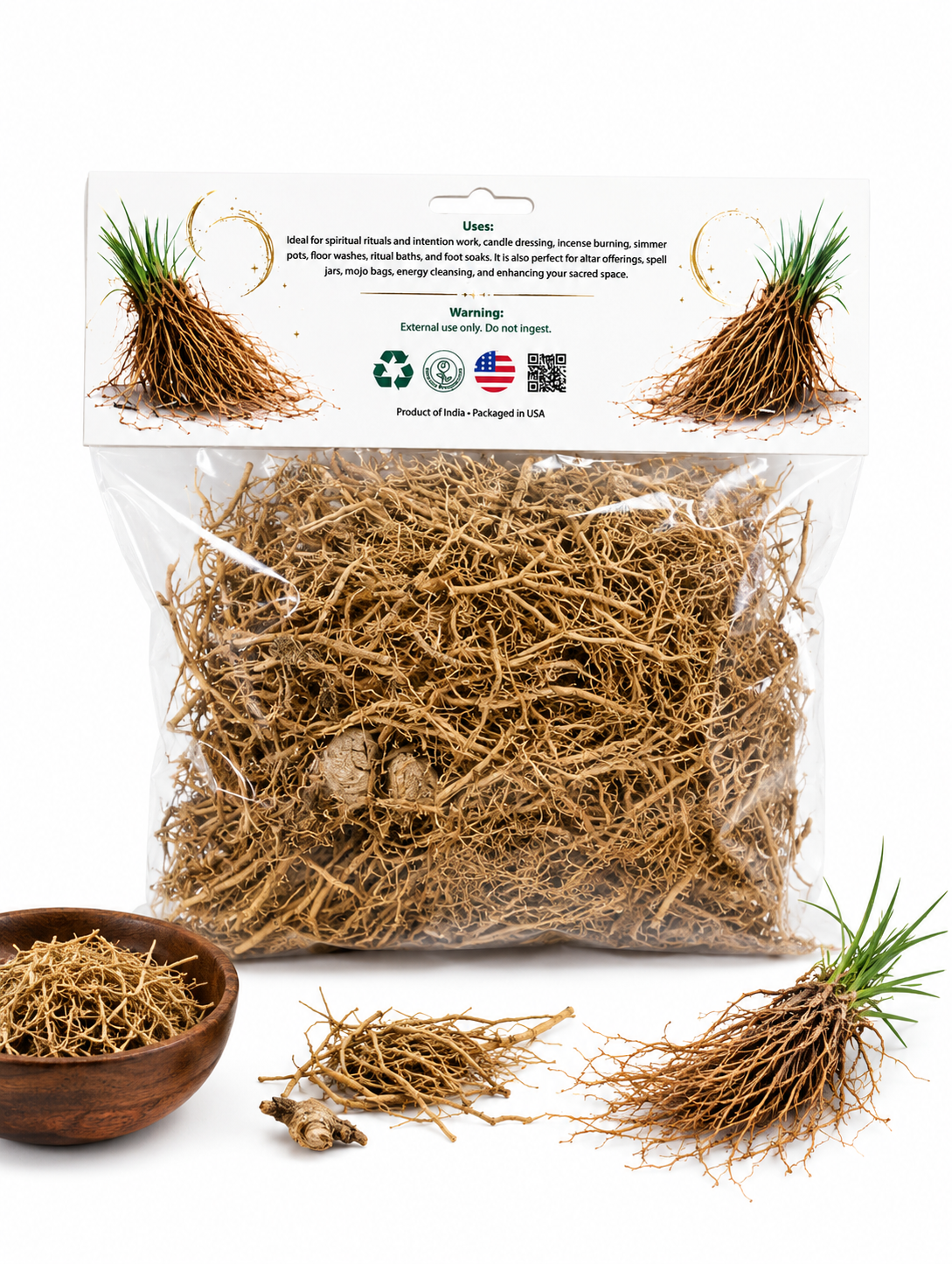 Ritual Herb Vetiver Root 1oz.