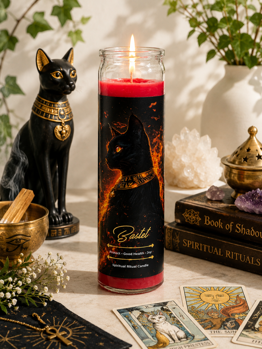 Bastet Spiritual Ritual Jar Candle