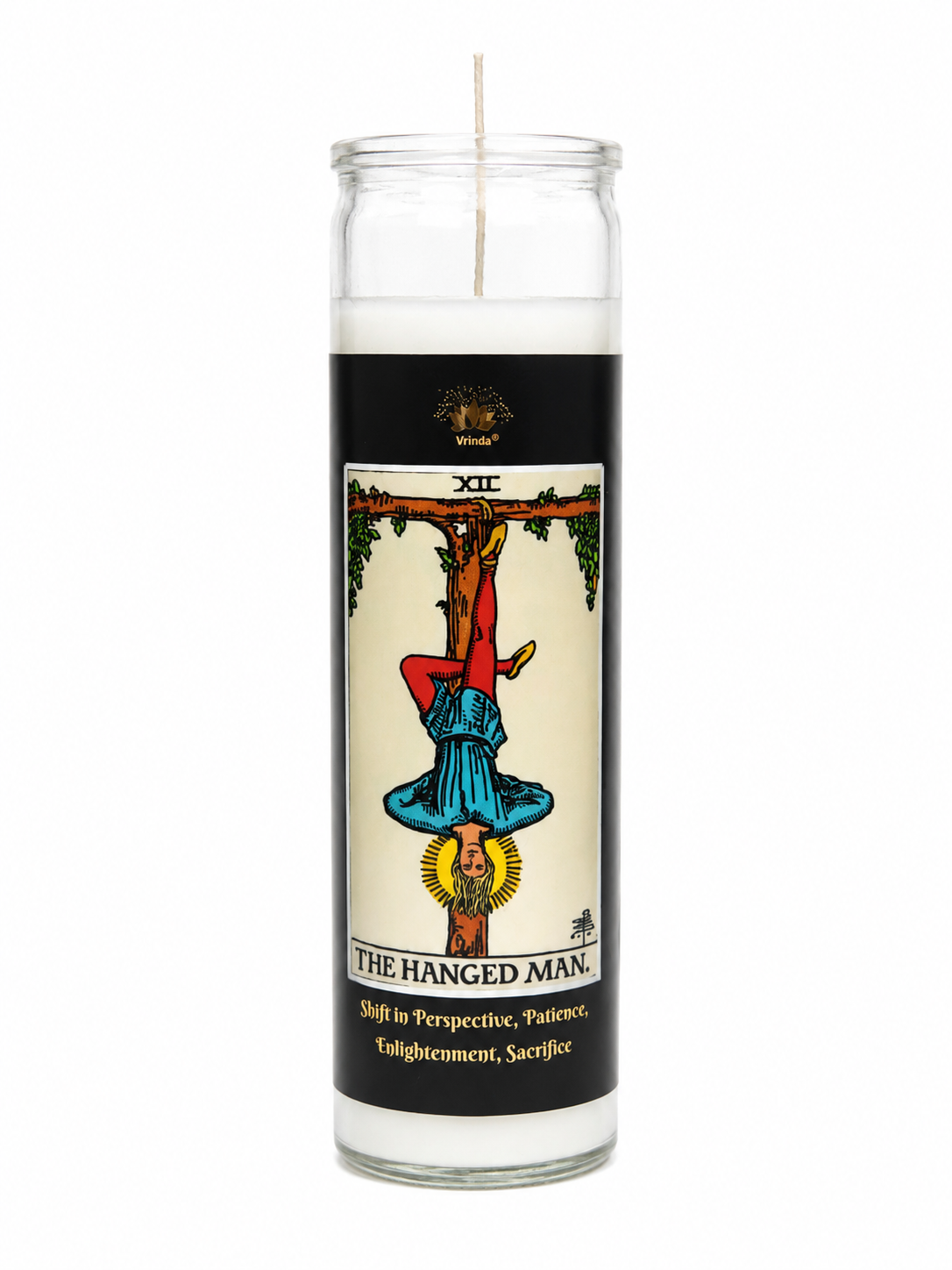 The Hanged Man Tarot candle