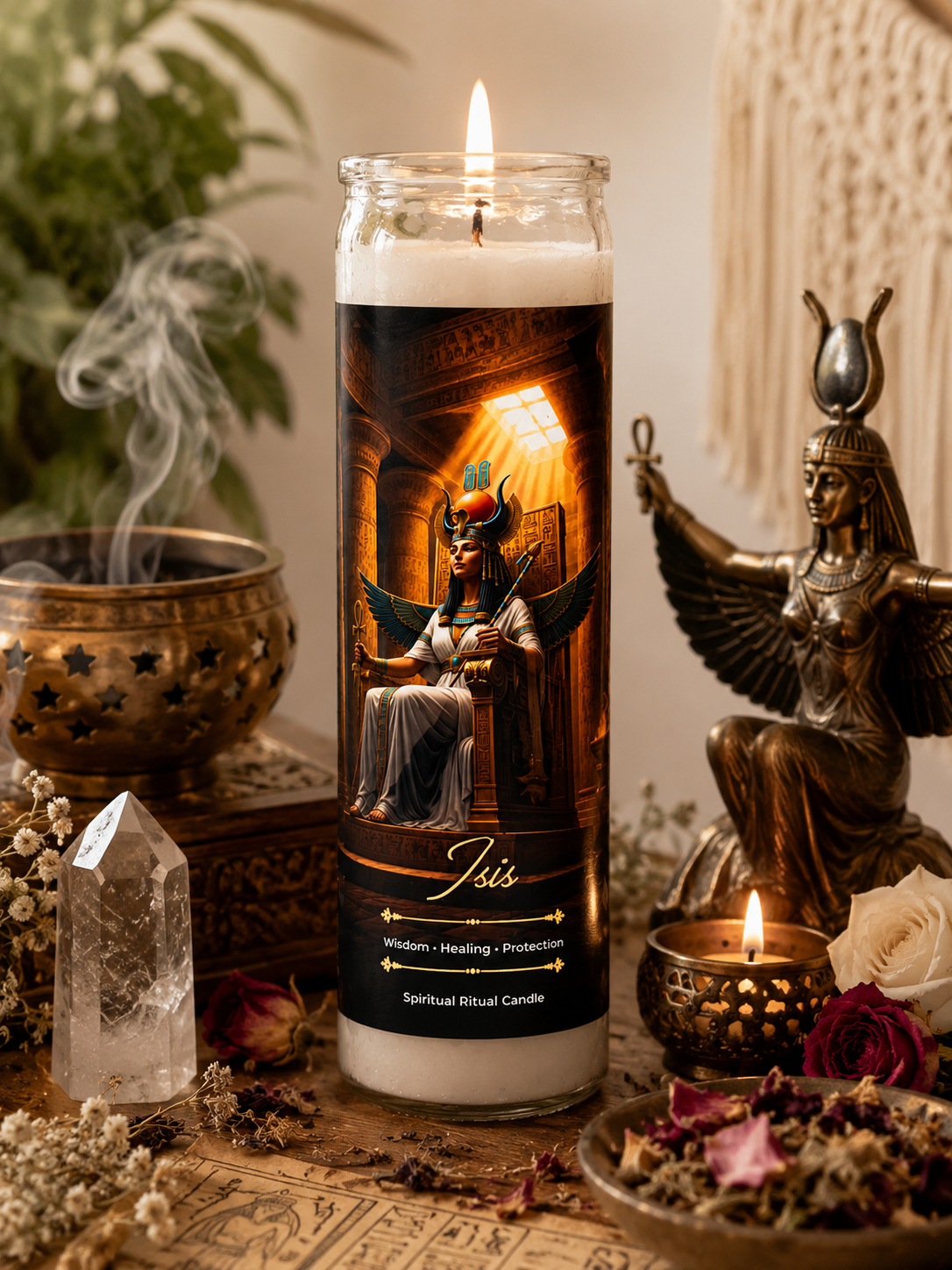 Isis Spiritual Ritual Jar Candle