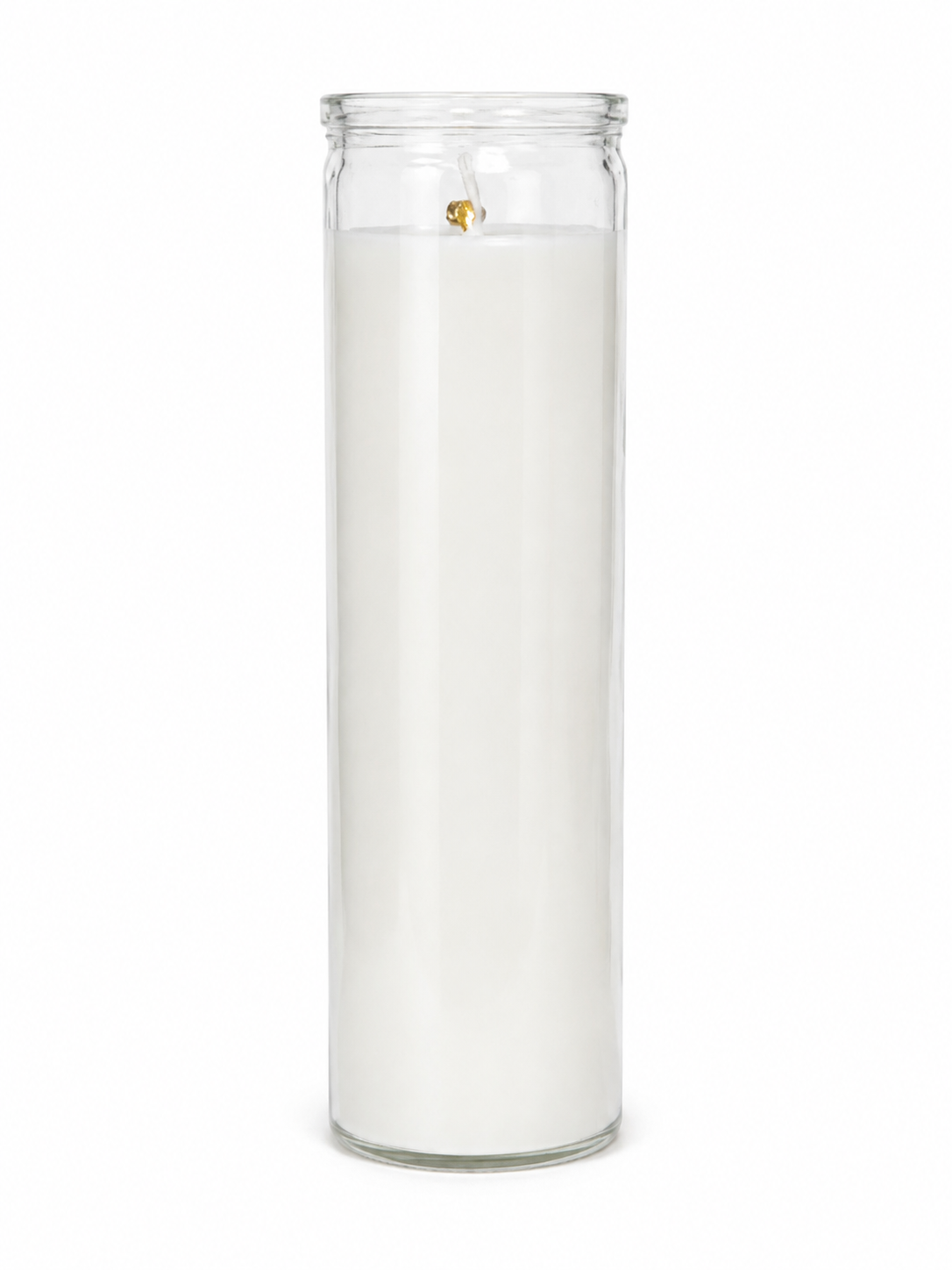 Unscented Glass Jar Candle - White (380gm)