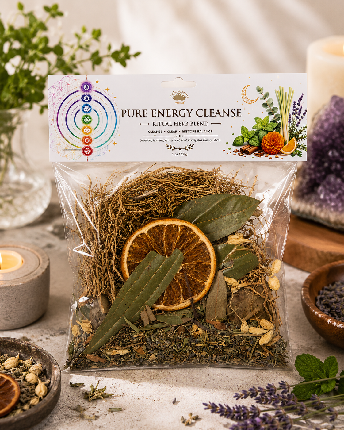 Pure Energy Cleanse Ritual Herb Blend 1oz.