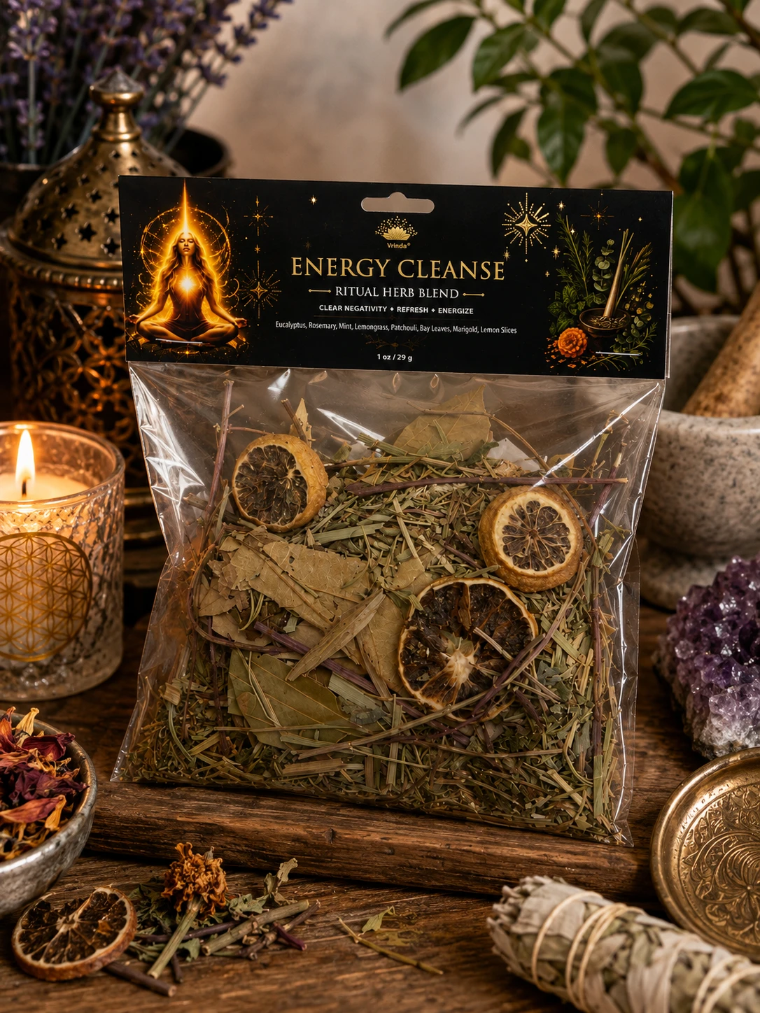 Energy Cleanse Ritual Herb Blend 1oz.