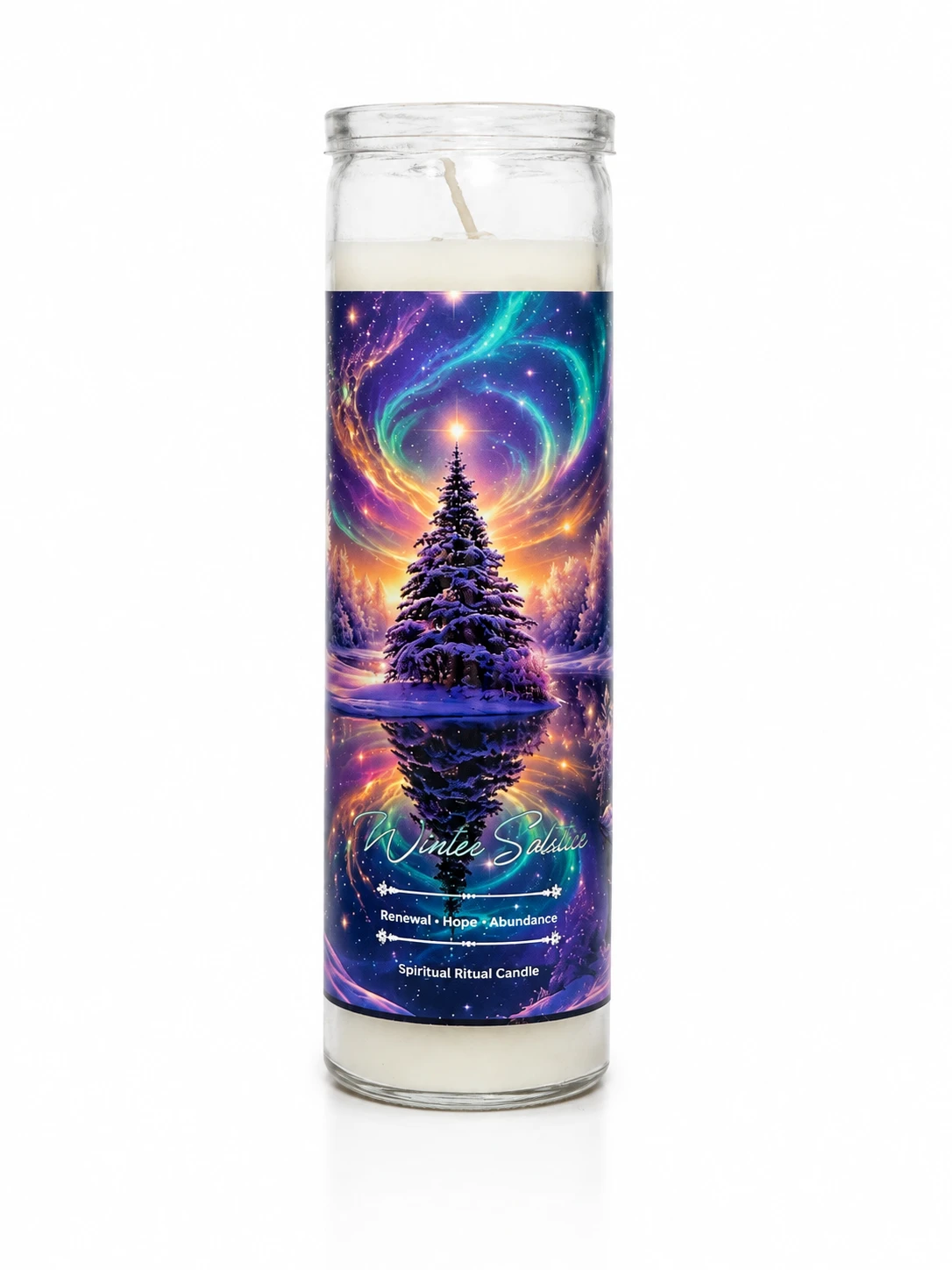 Winter Solstice Scented Spiritual Ritual Jar Candle