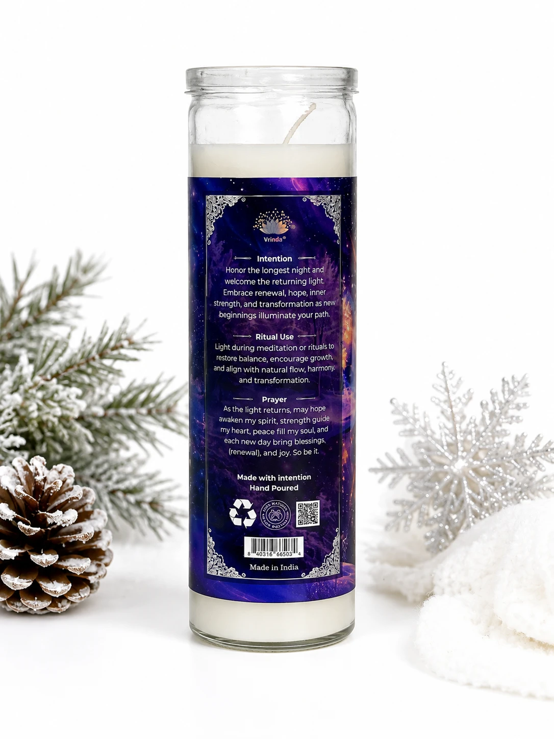 Winter Solstice Scented Spiritual Ritual Jar Candle