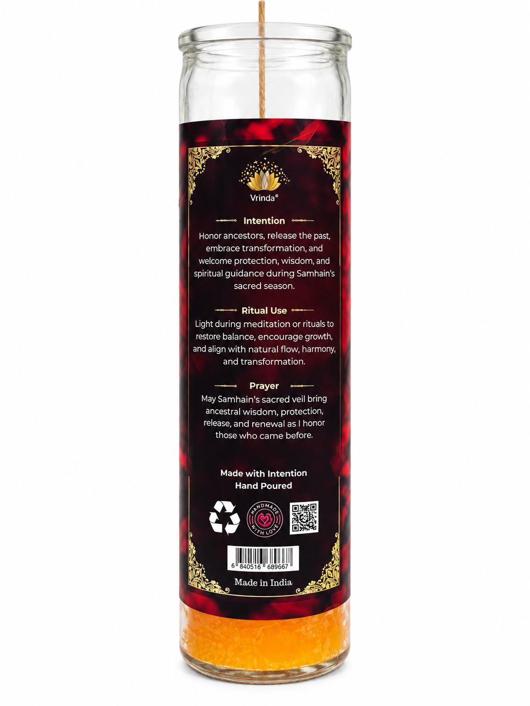 Samhain Spiritual Ritual Jar Candle